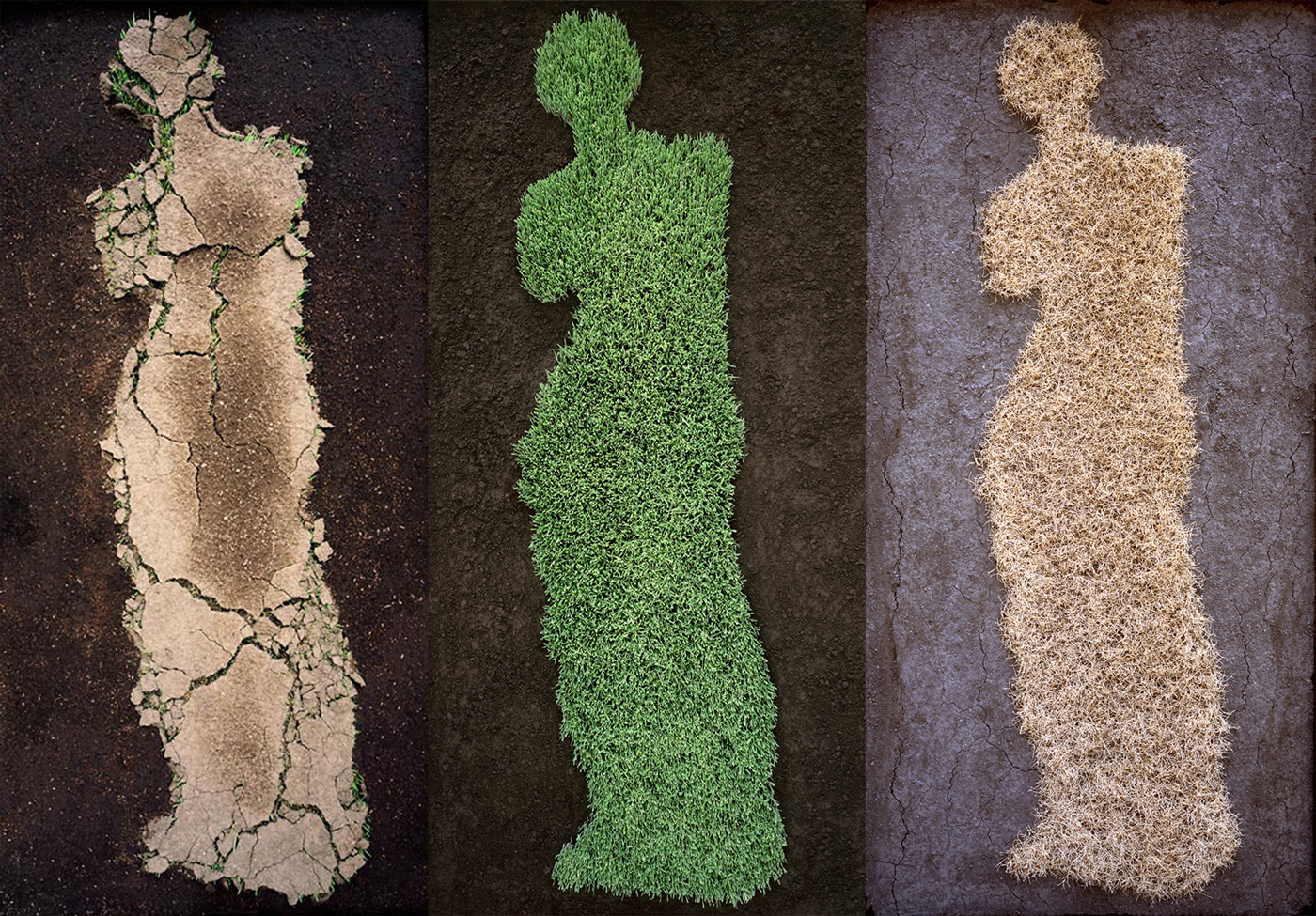  Triptych After Venus De Milo, 2007  Digital Prints Mounted on Diasec  86” x 130”    Tríptico Apartir de Venus de Milo, 2007  Impresión Digital Montada en Acrílico por Emulsión (Diasec)  219 cm x 330 cm 