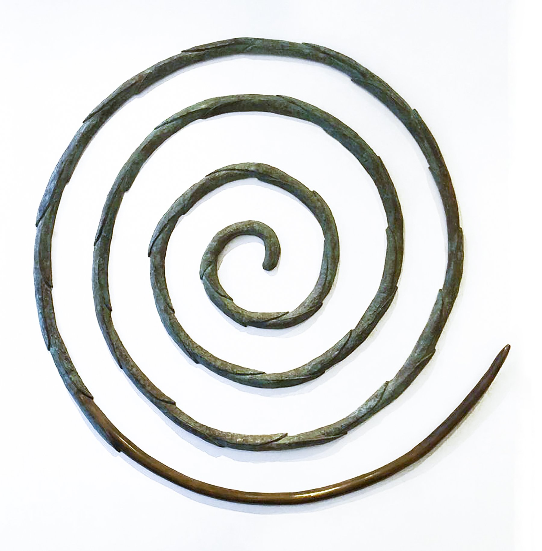  La Paradoja de Narciso, 2001  Espiral de Bronce  240 x 240 cm  