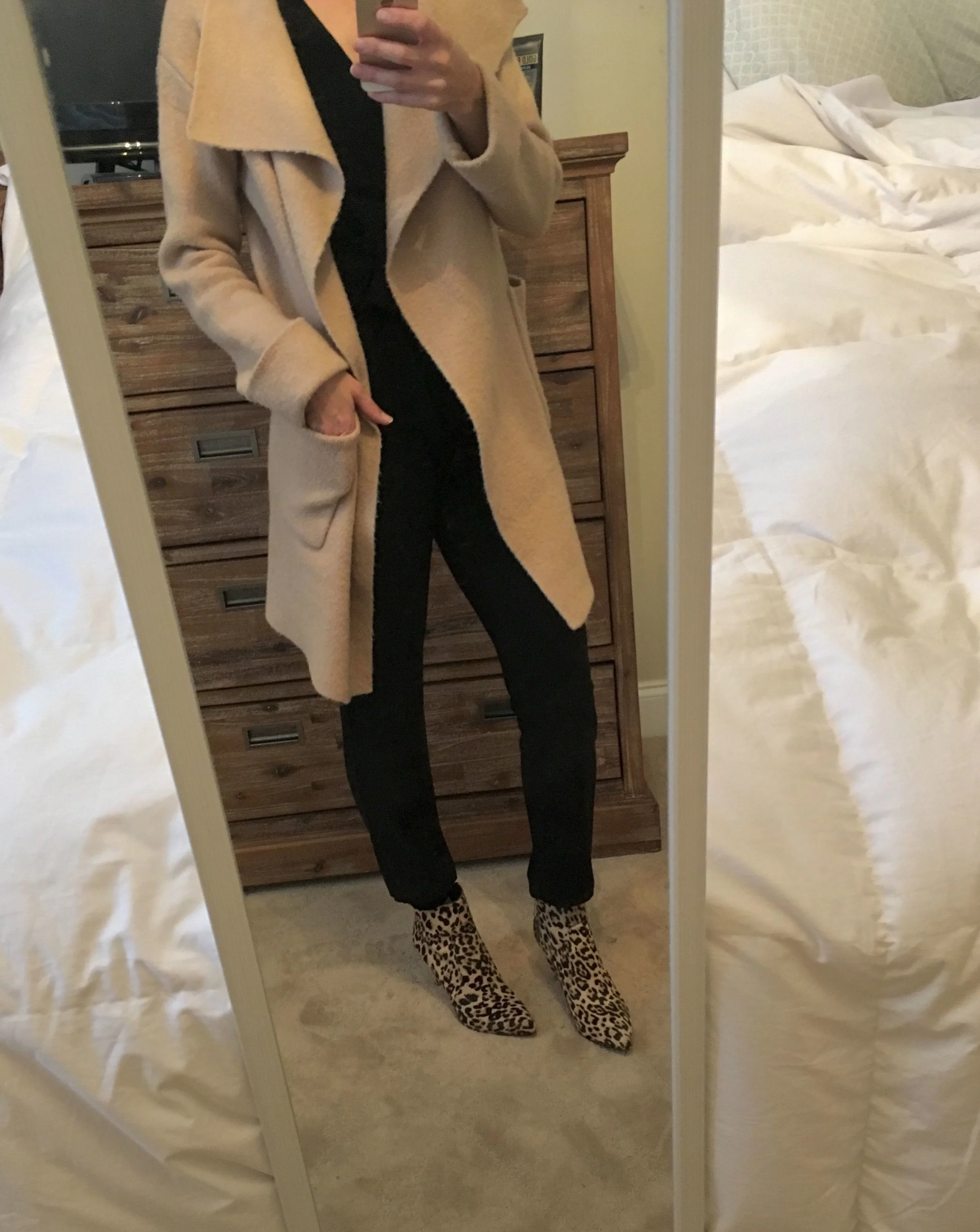 Using it with layers here. booties
