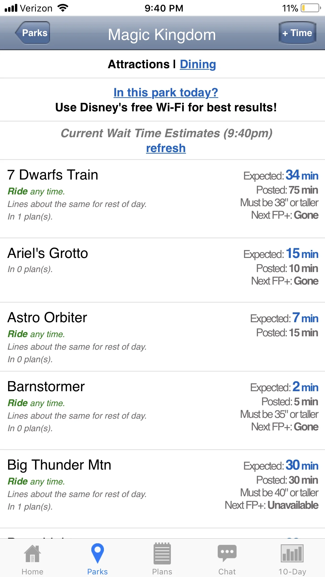 Screenshot of the Lines app