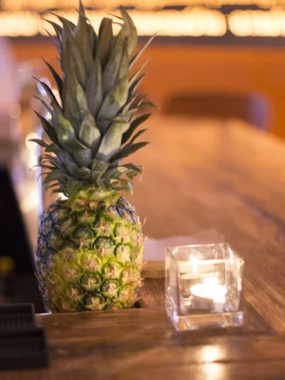 Tiger Mama’s extensive list of tiki cocktails requires that pineapples be available at all times. Photograph by Lydia Carmichael