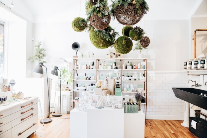 Follain’s bright and airy stores in the South End and Beacon Hill offer a serene shopping experience, where you can get expert tips in clean beauty and skincare. Photograph by Andrew Parsons/ www.andrewparsonsphotos.com