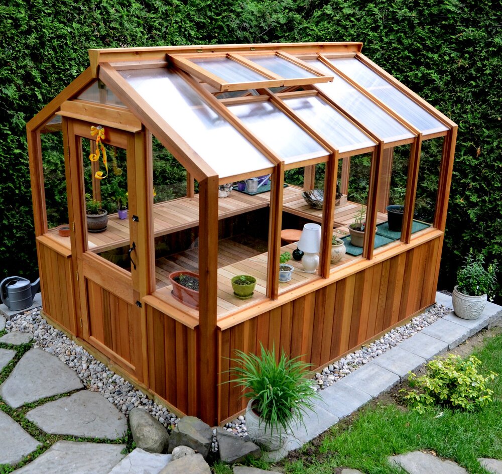 Cedar Built Greenhouses, Plans For Building A Wooden Greenhouse