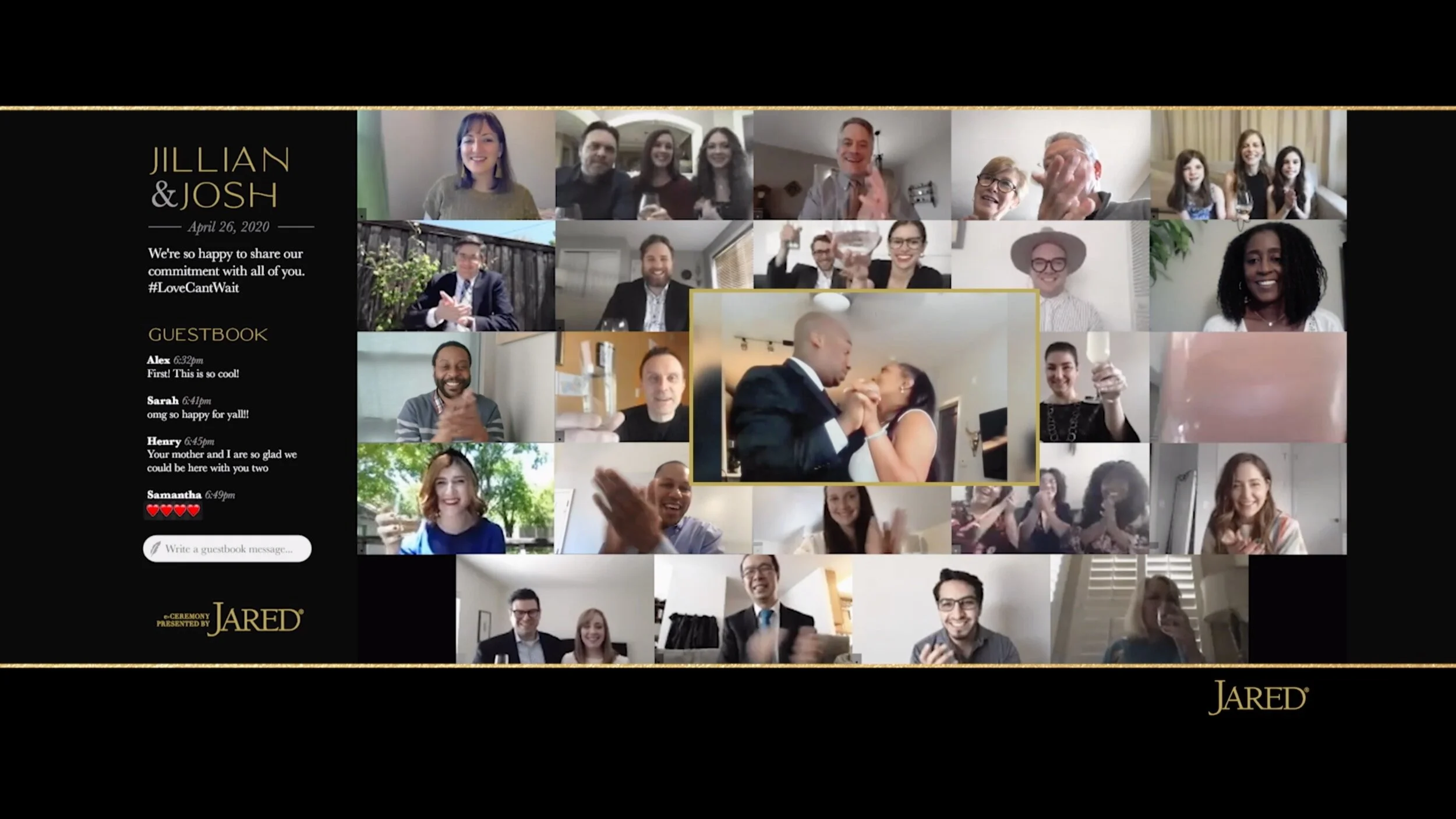 Jared Virtual Wedding 