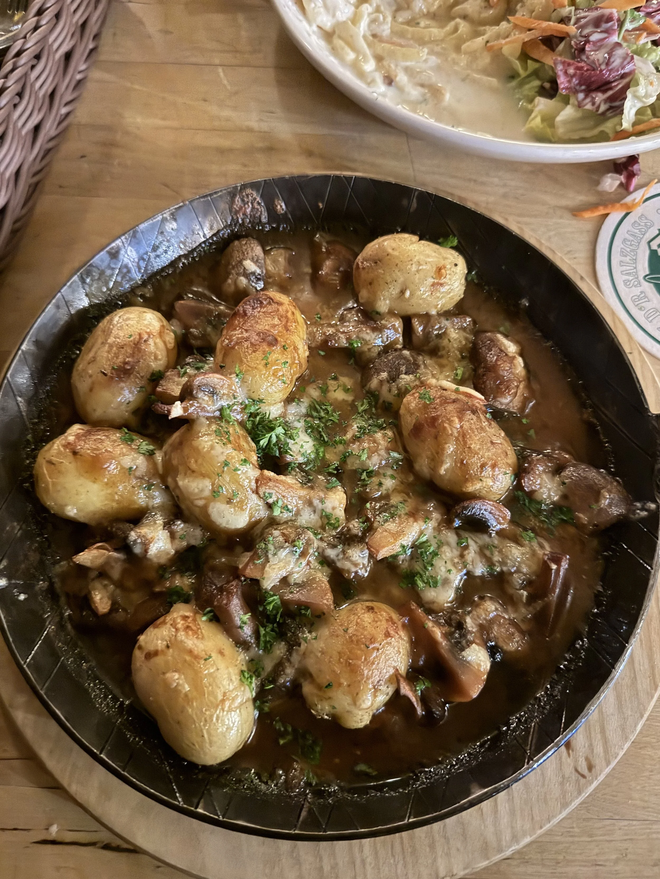 plat végétarien champignon fromage patate meilleure terrasse buvette centro centre-ville Sherbrooke restaurant