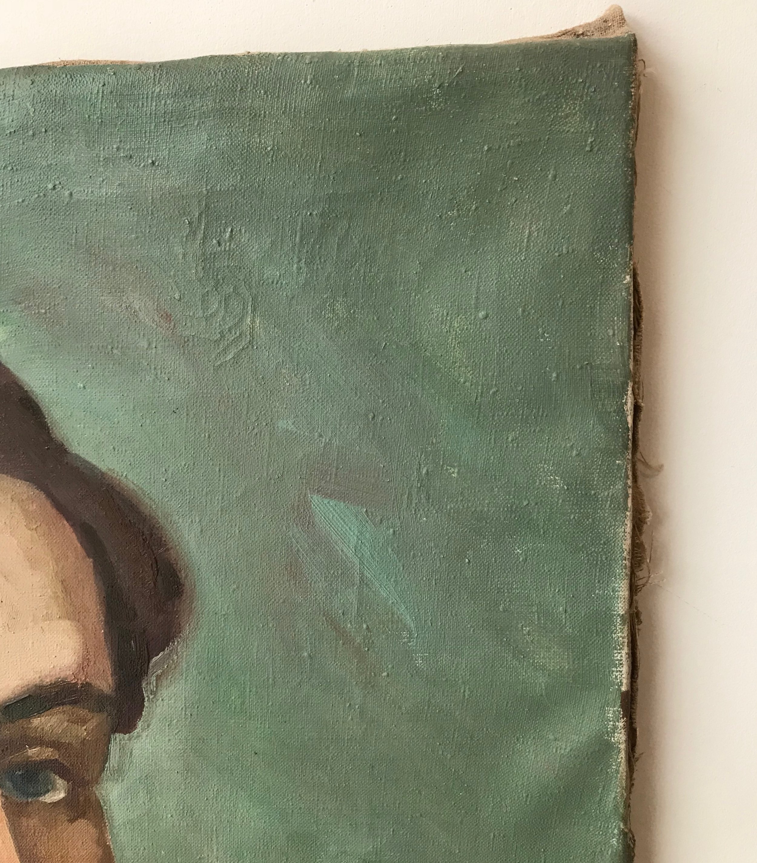 vintage oil portrait