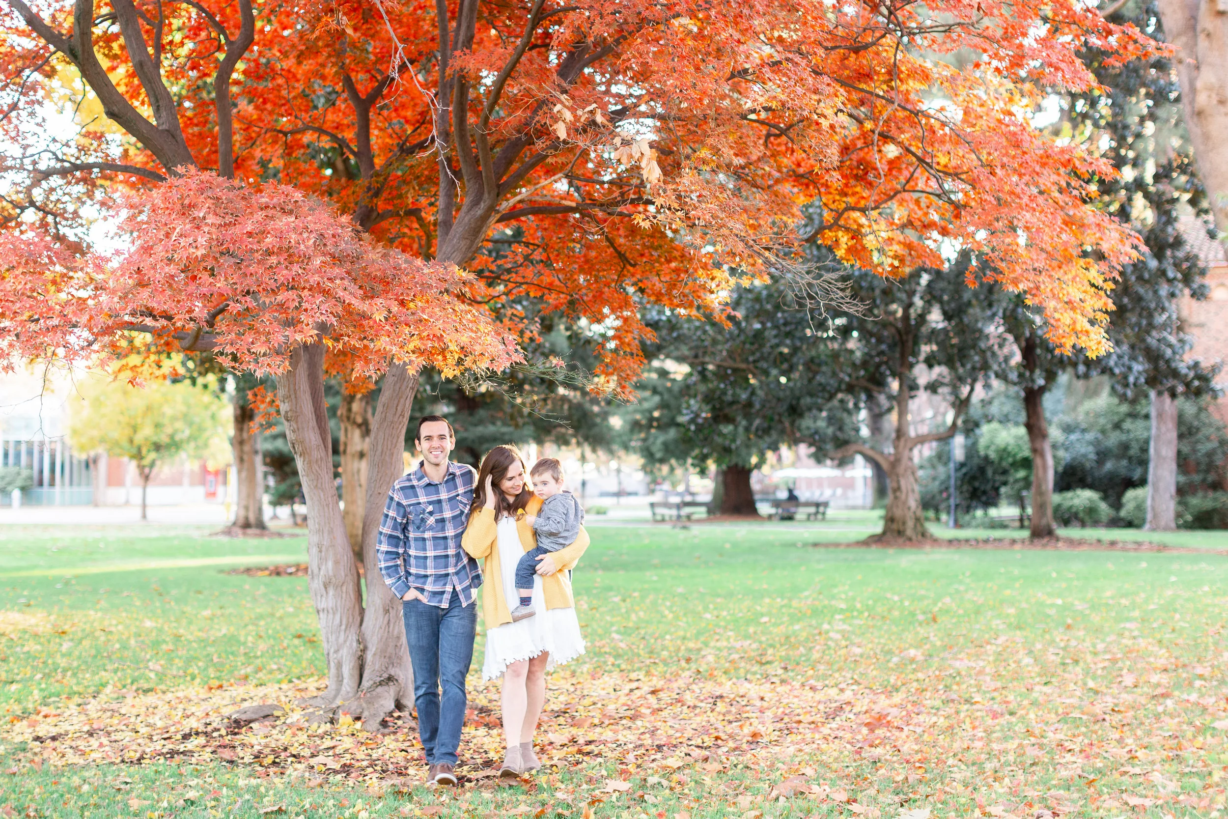 Chico State Fall Family Photos Bryan Family
