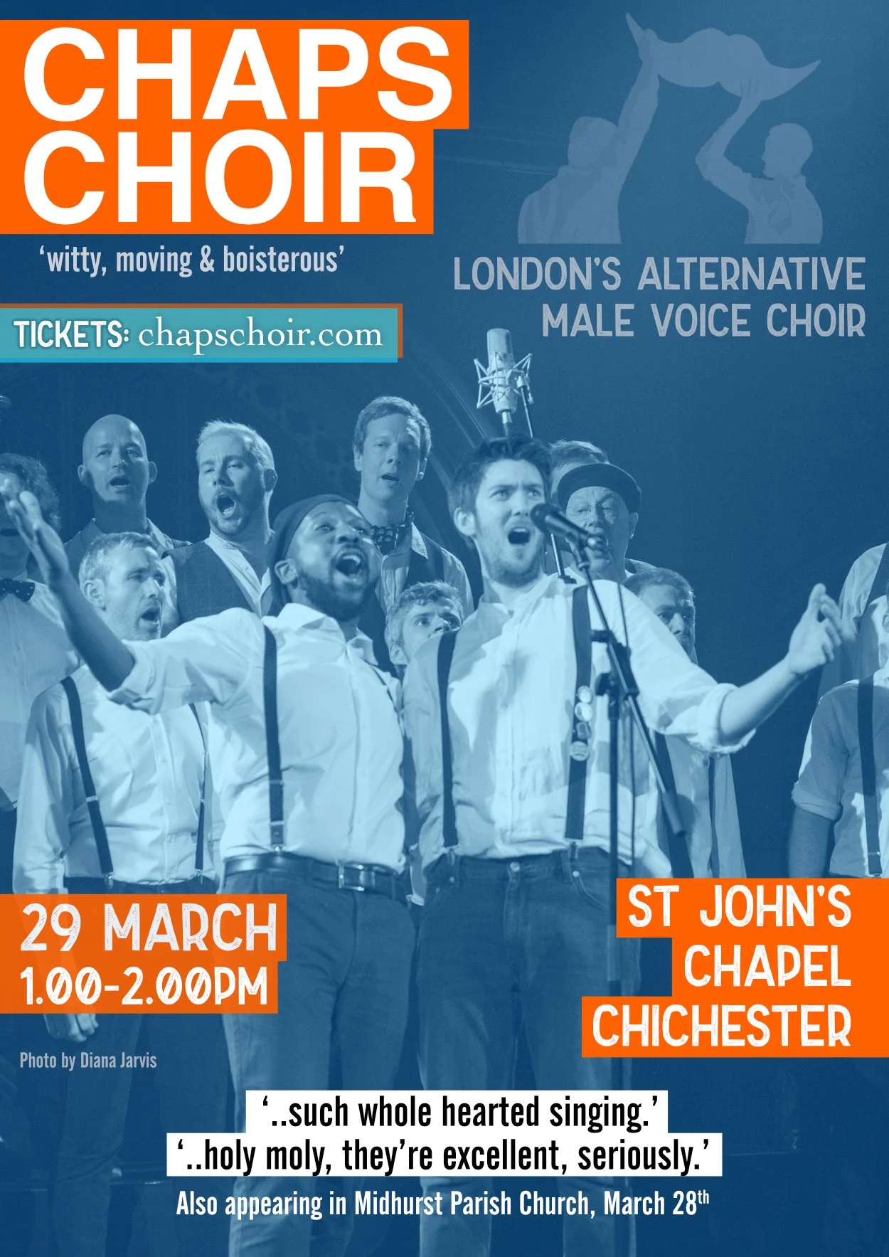 Chaps Choir lunchtime show | Chichester