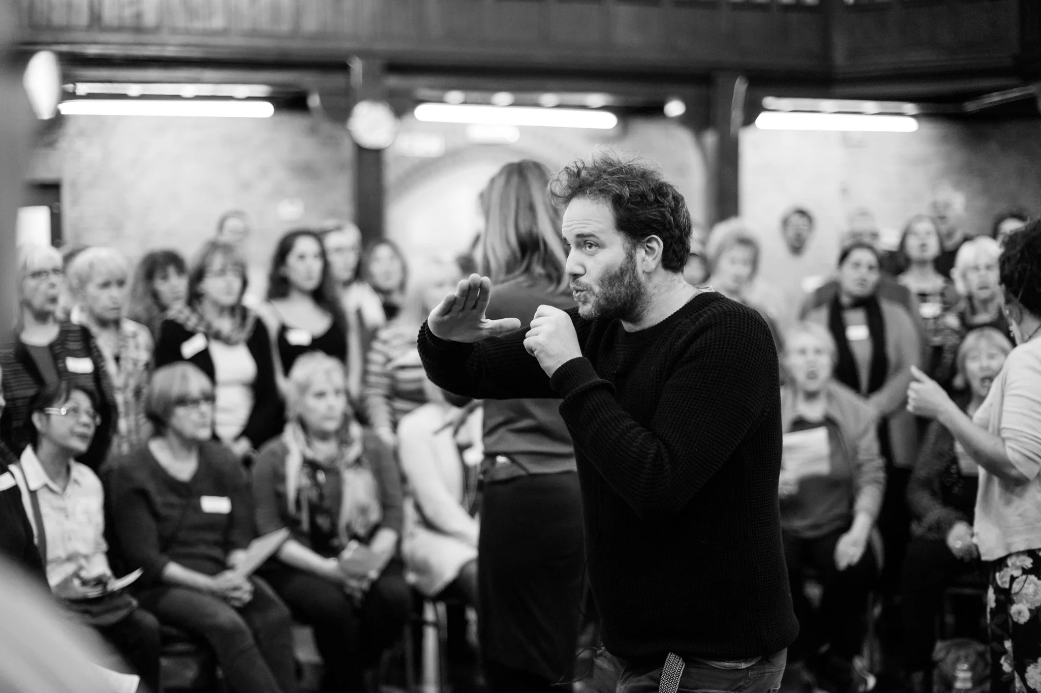 Workshop with Dom Stichbury &amp; Chaps Choir - Kendal 