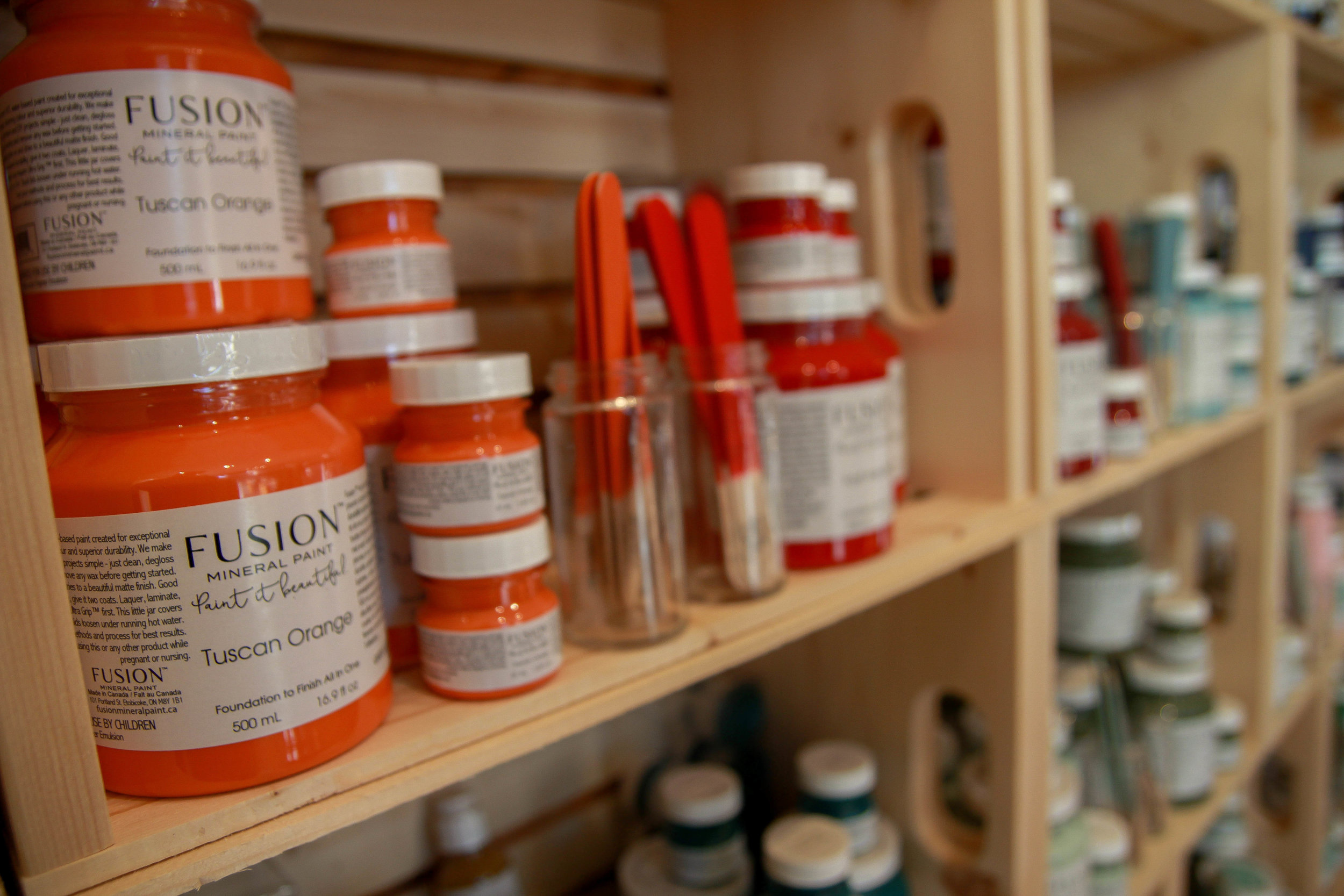 A wide variety of Fusion Mineral Paints at House of Hope Vanderhoof