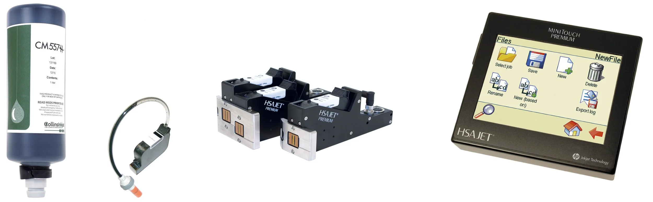 HSA’s bulk ink system, which includes a bulk ink supply, cartridge, print head and controller