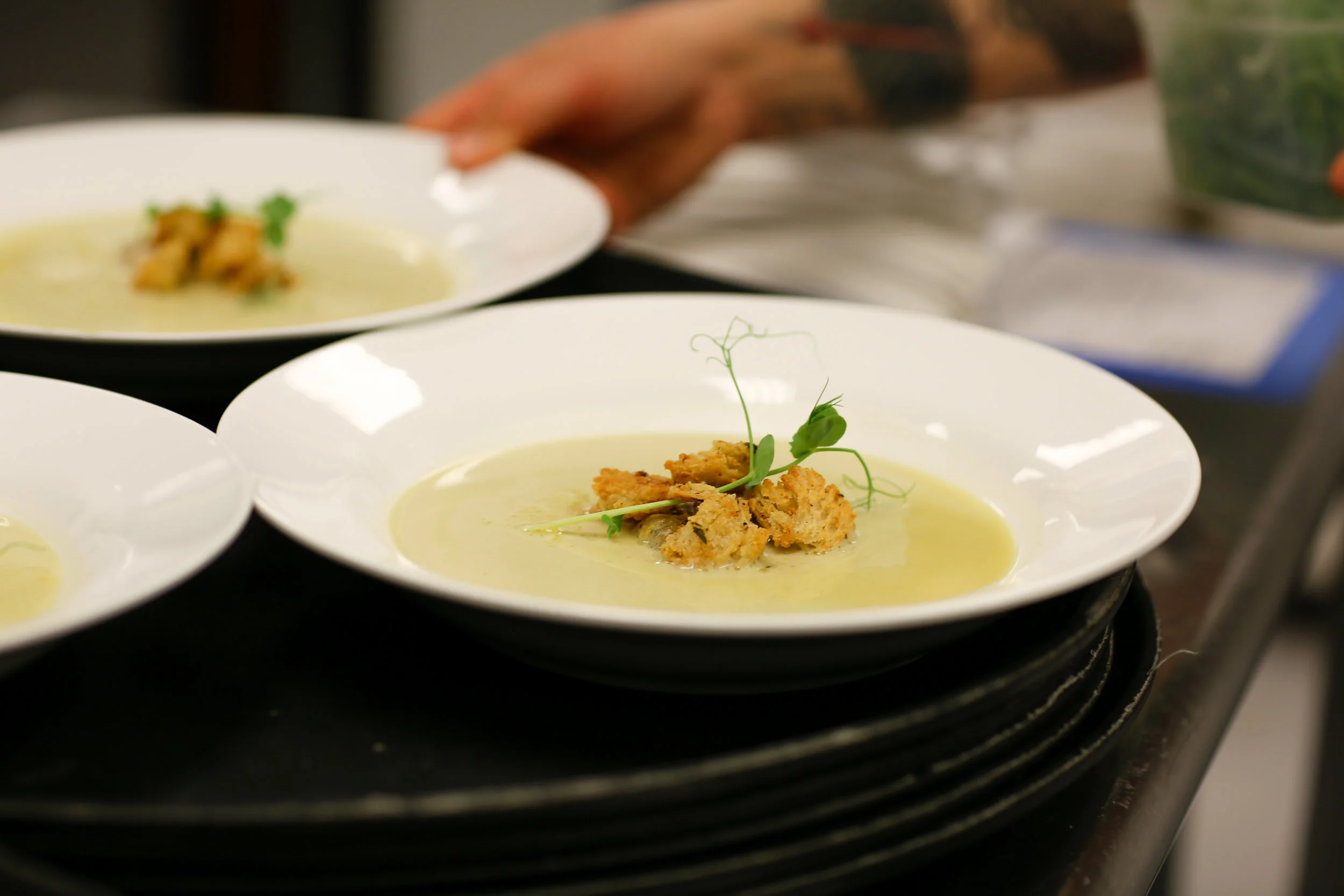 Oyster "chowder" prepared by Chef Yolanda Torres