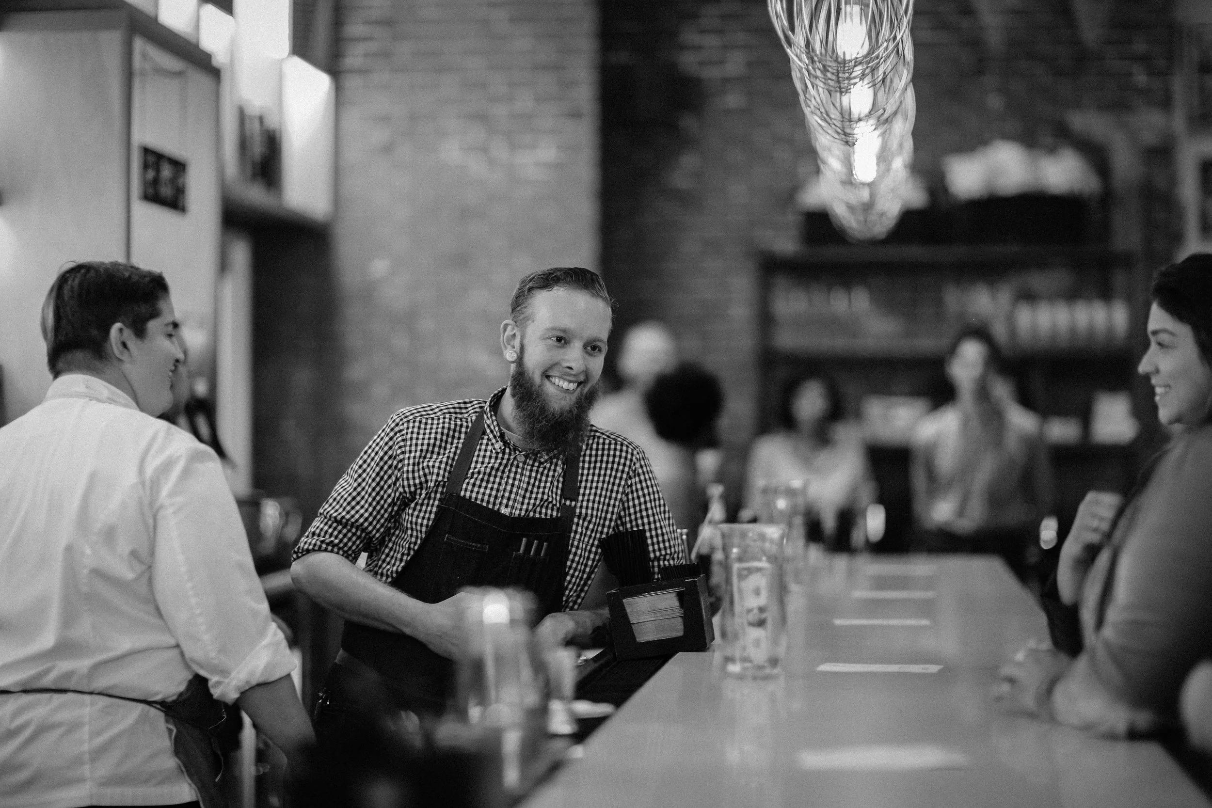 Chef Kelly Fields and Willa Jean bartender, Tyler Griffin
