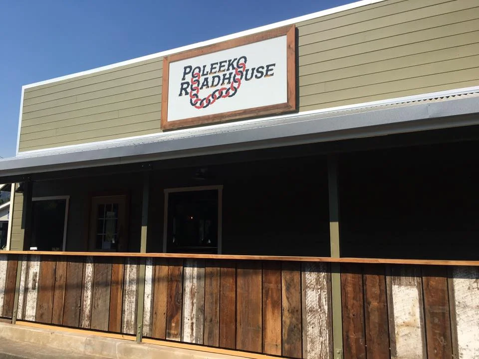 the outside of Poleeko Roadhouse in Philo, California