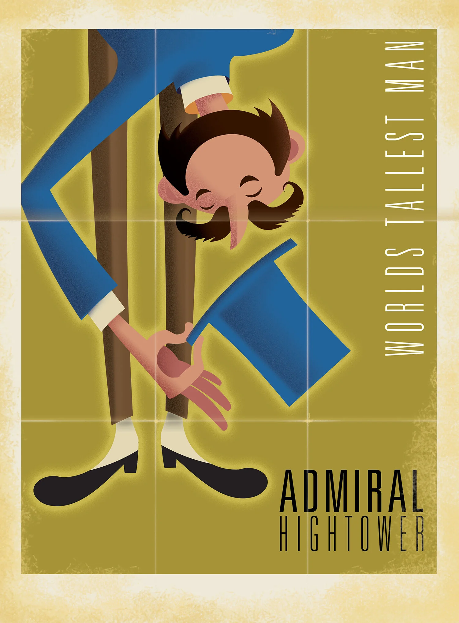 Vintage Circus Poster Series: Admiral Hightower