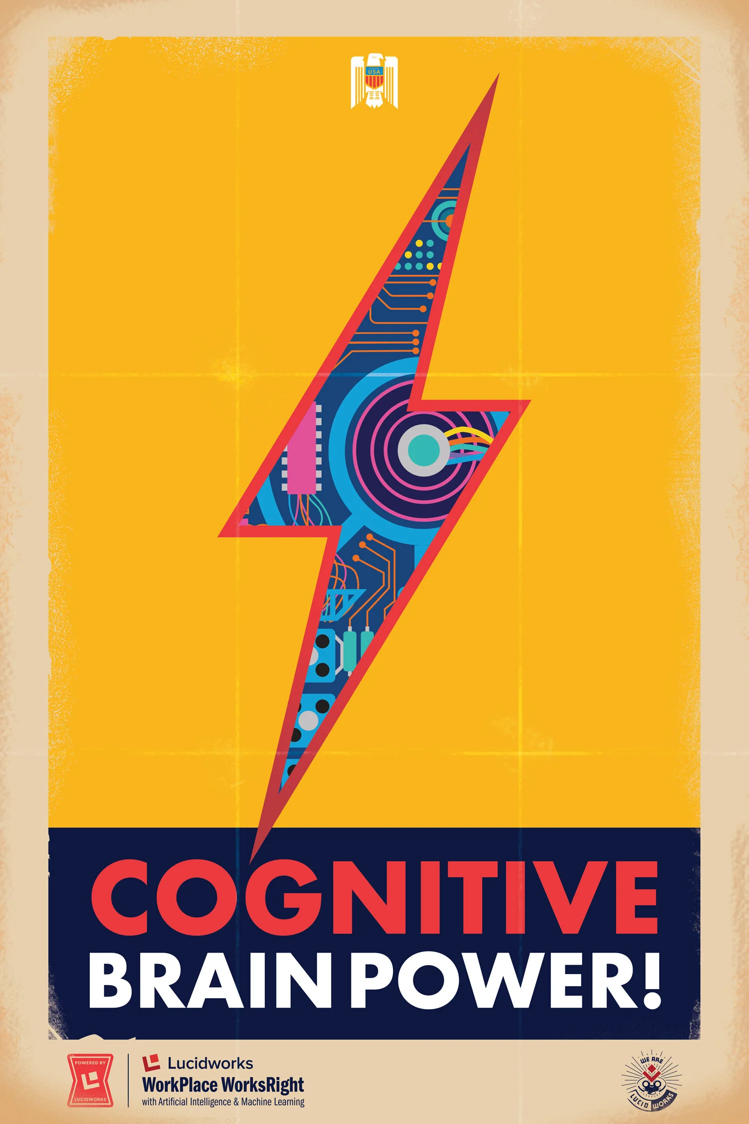 Work Place Works Right Poster Series: Cognitive Brain Power