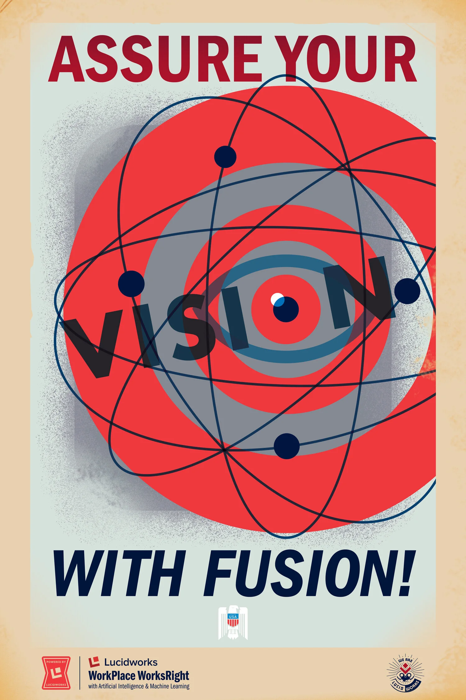 Work Place Works Right Poster Series: Vision Fusion