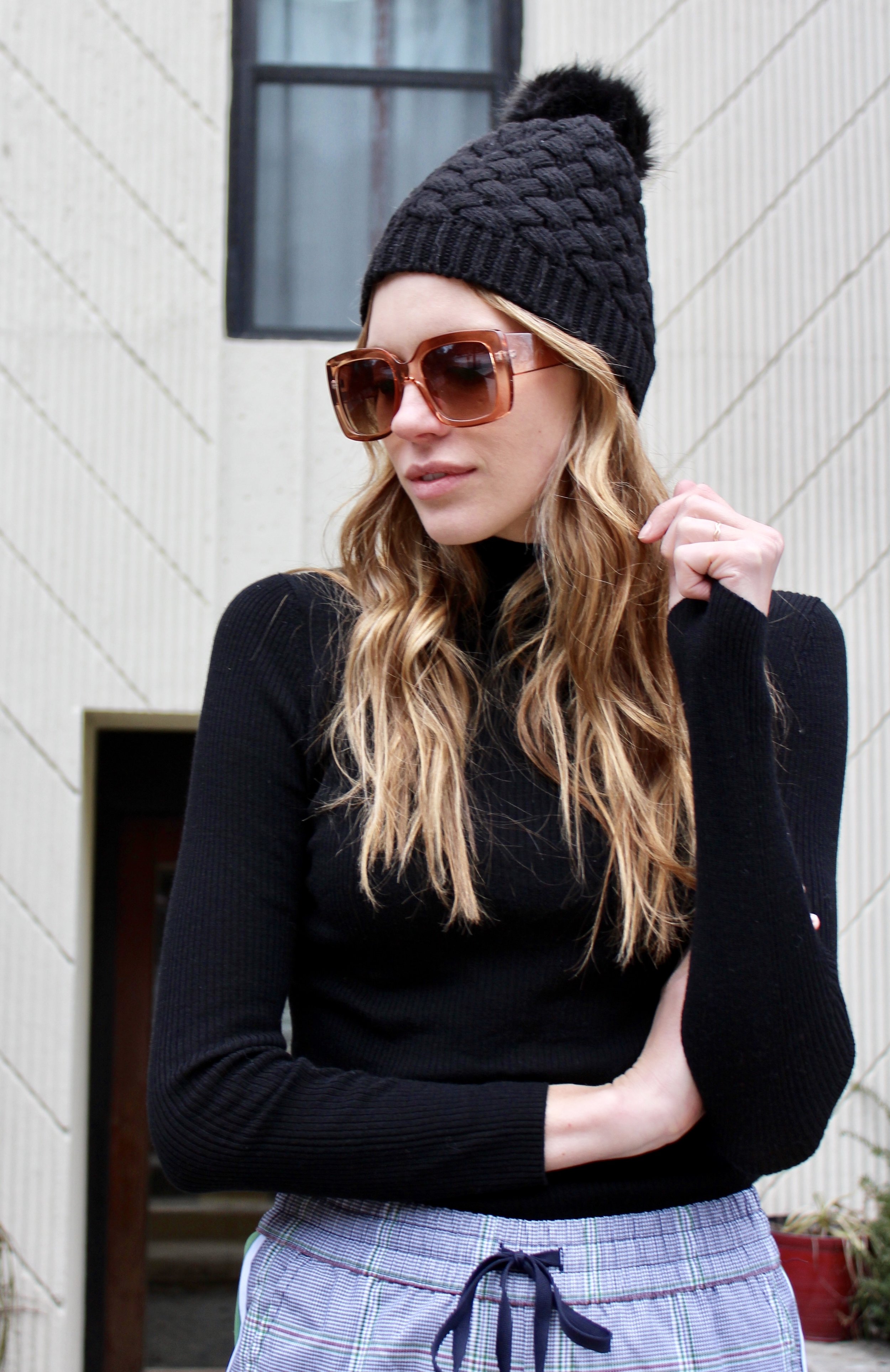 Hat: Older from J.crew Sunglasses: Target! Can't find exact one anymore but they have such a great selection.