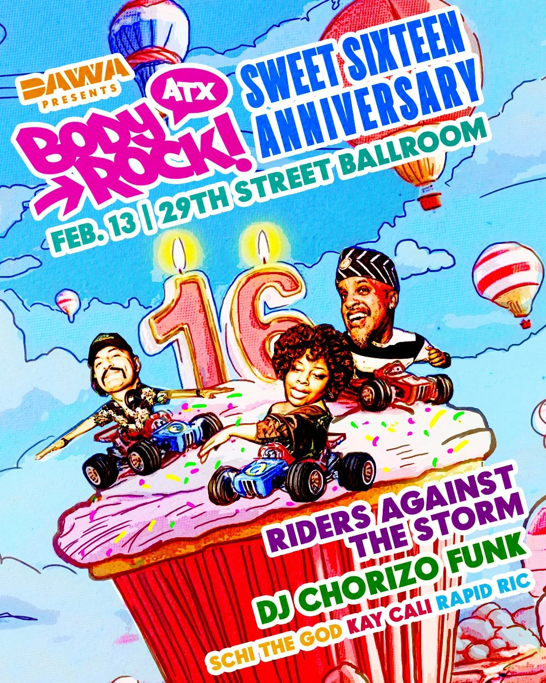 Body Rock ATX 16 year anniversary