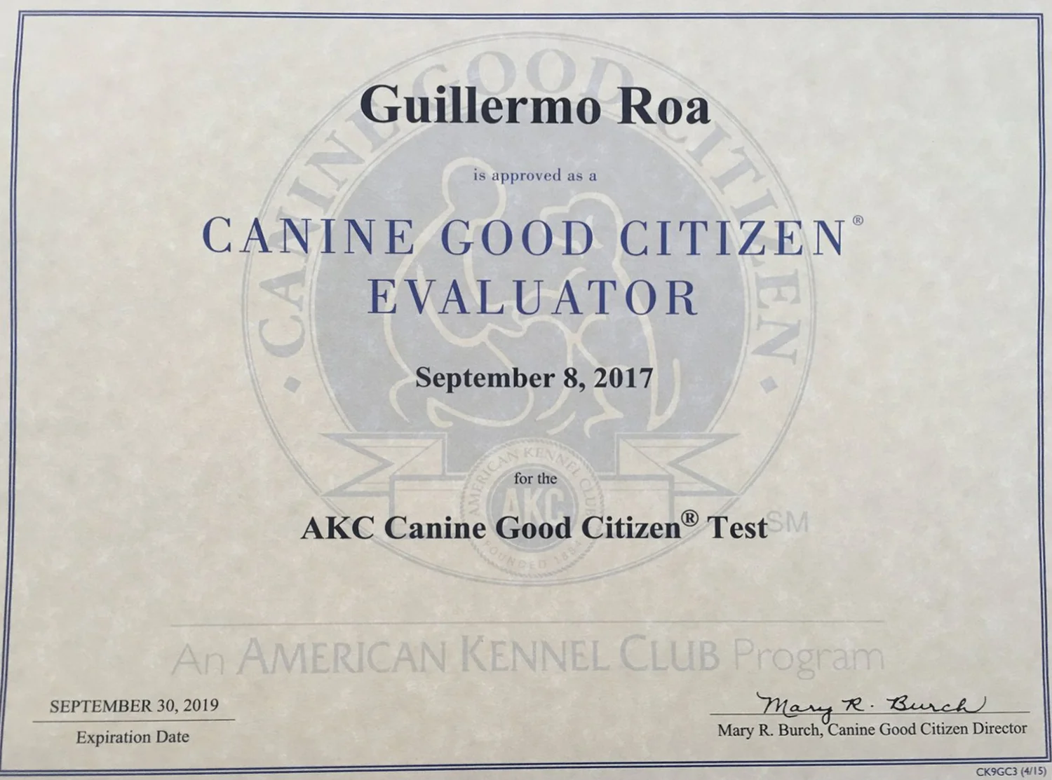 akc trainer certification
