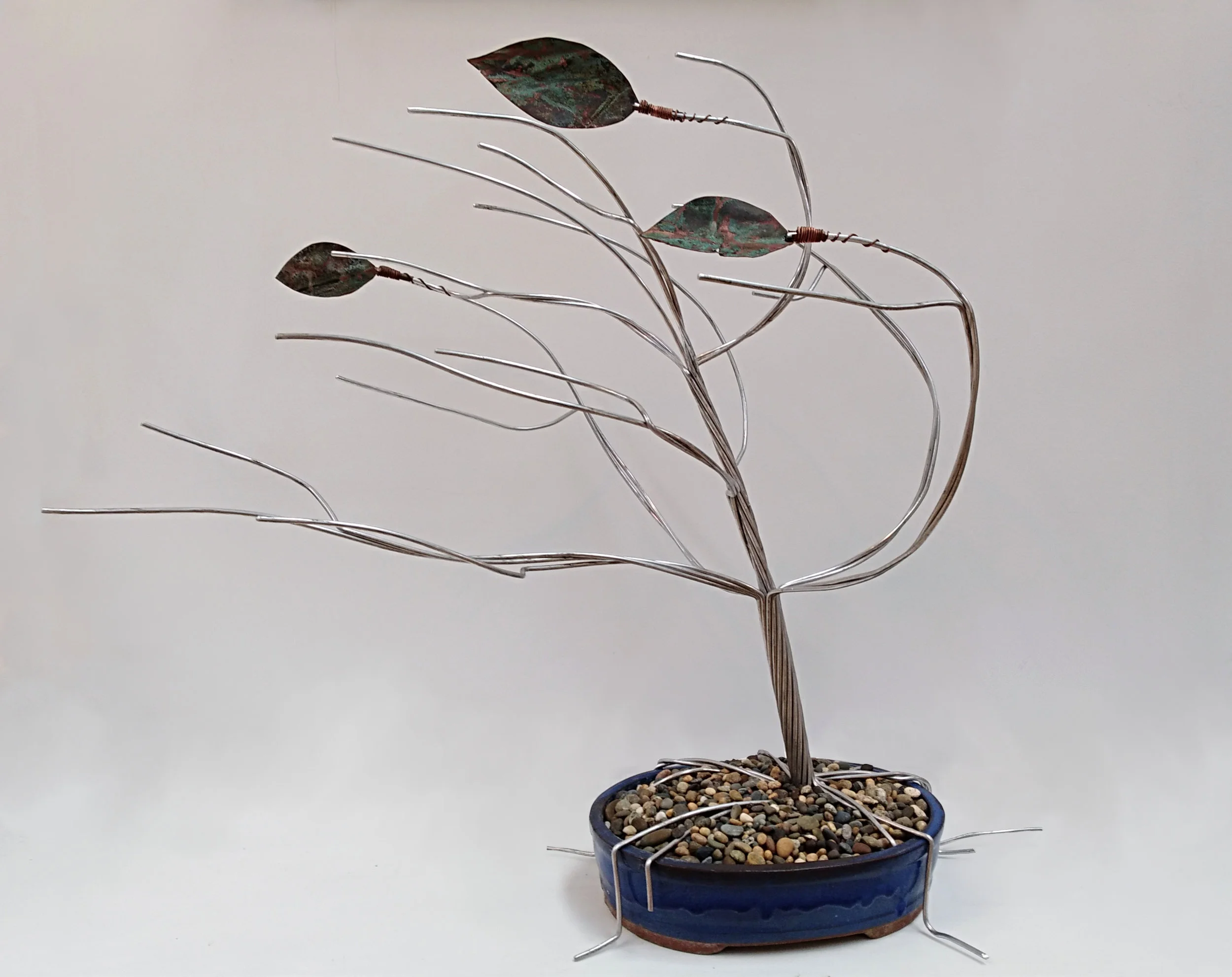 Change Wally Pritchard, wire & copper sculpture, 950mm L X 770mm H x 440mm W $1,250.00