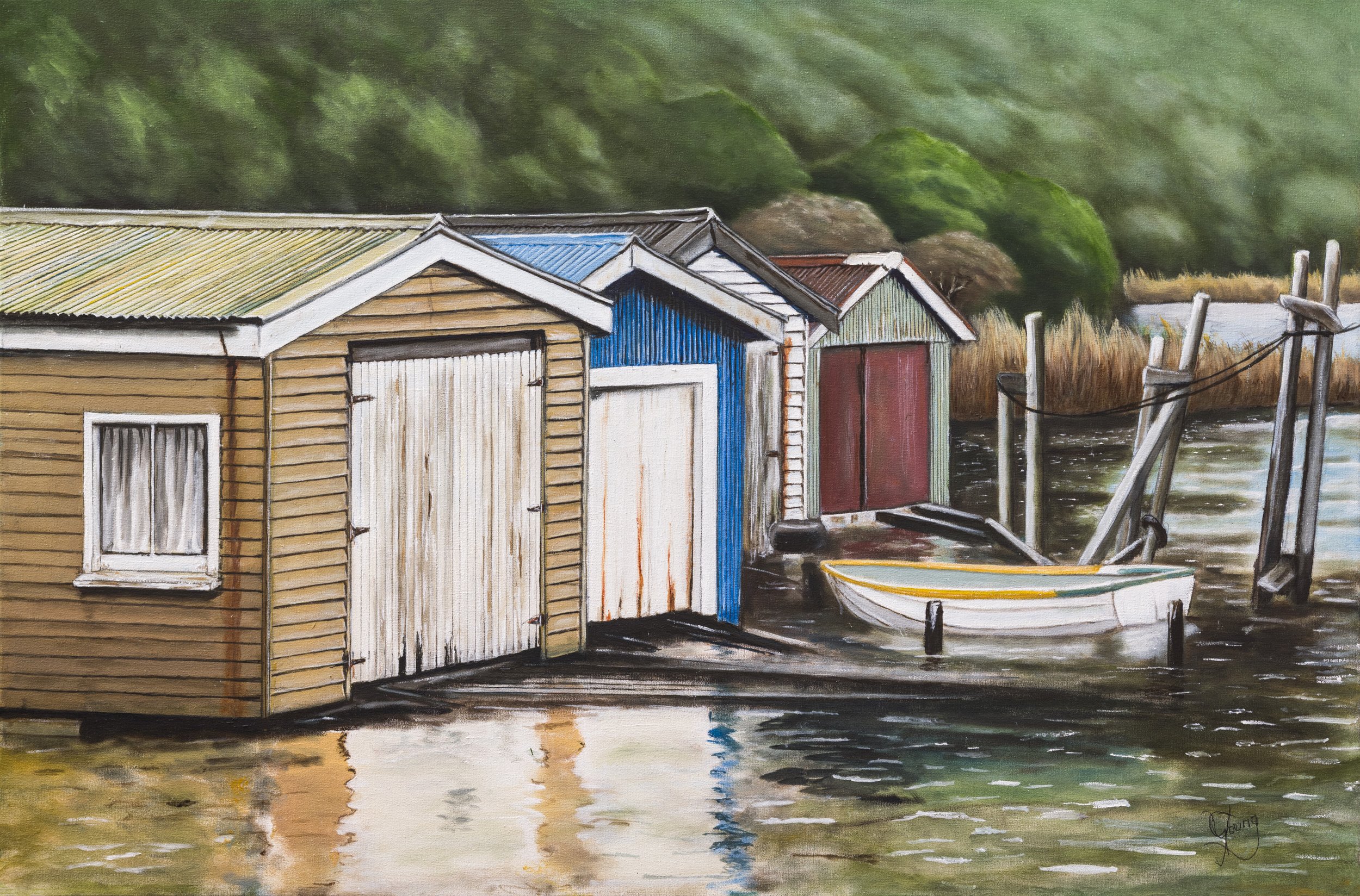 Boatsheds on the Sounds