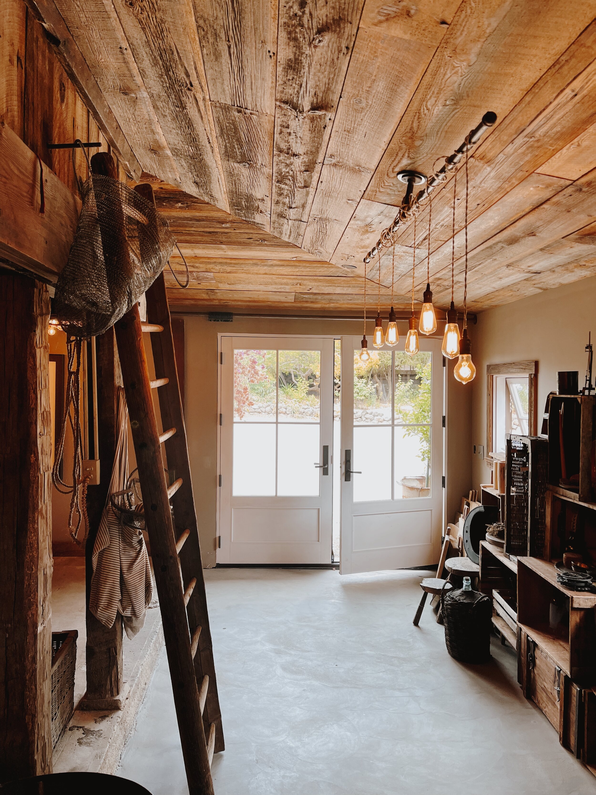 Inside of the Cheese Shed