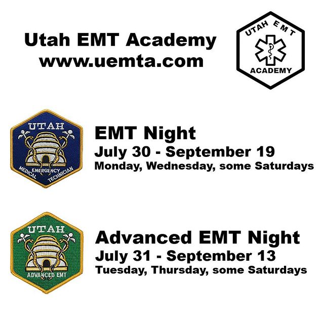 Enrollment is open for our July EMT and Advanced EMT courses. Sign up before classes are full! Working in EMS, Fire and hospitals our students are our best coworkers. Start your career here | www.uemta.com