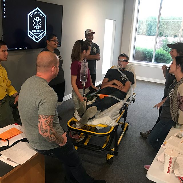 Congratulations EMT class! Everyone did a great job and passed the practical exams today. We look forward to having you back for the Advanced EMT | www.uemta.com