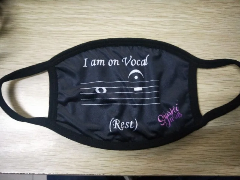 Opera Mouth Masks from the Sparkle Twins