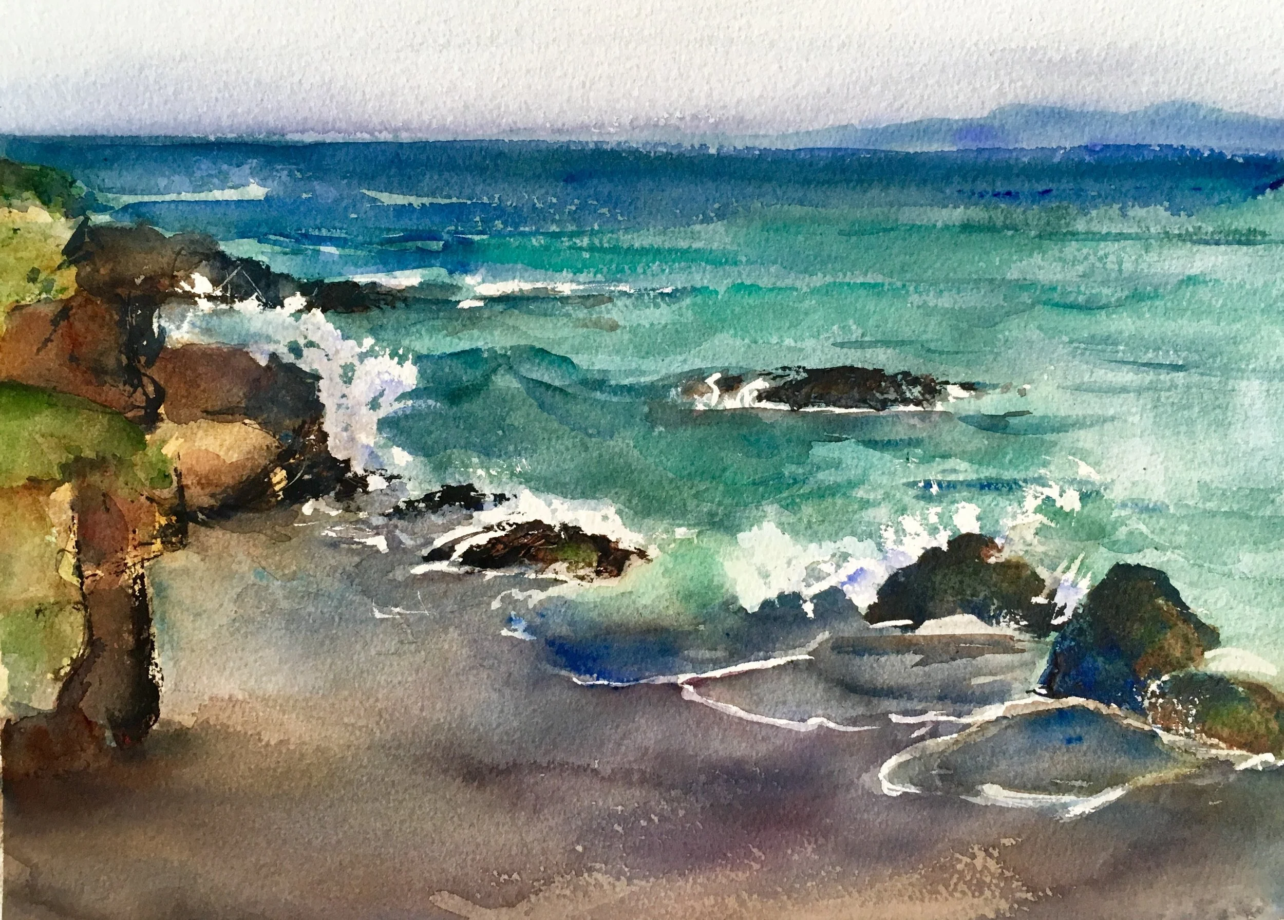 McKerricher Beach, seascape, Plein Air.JPG