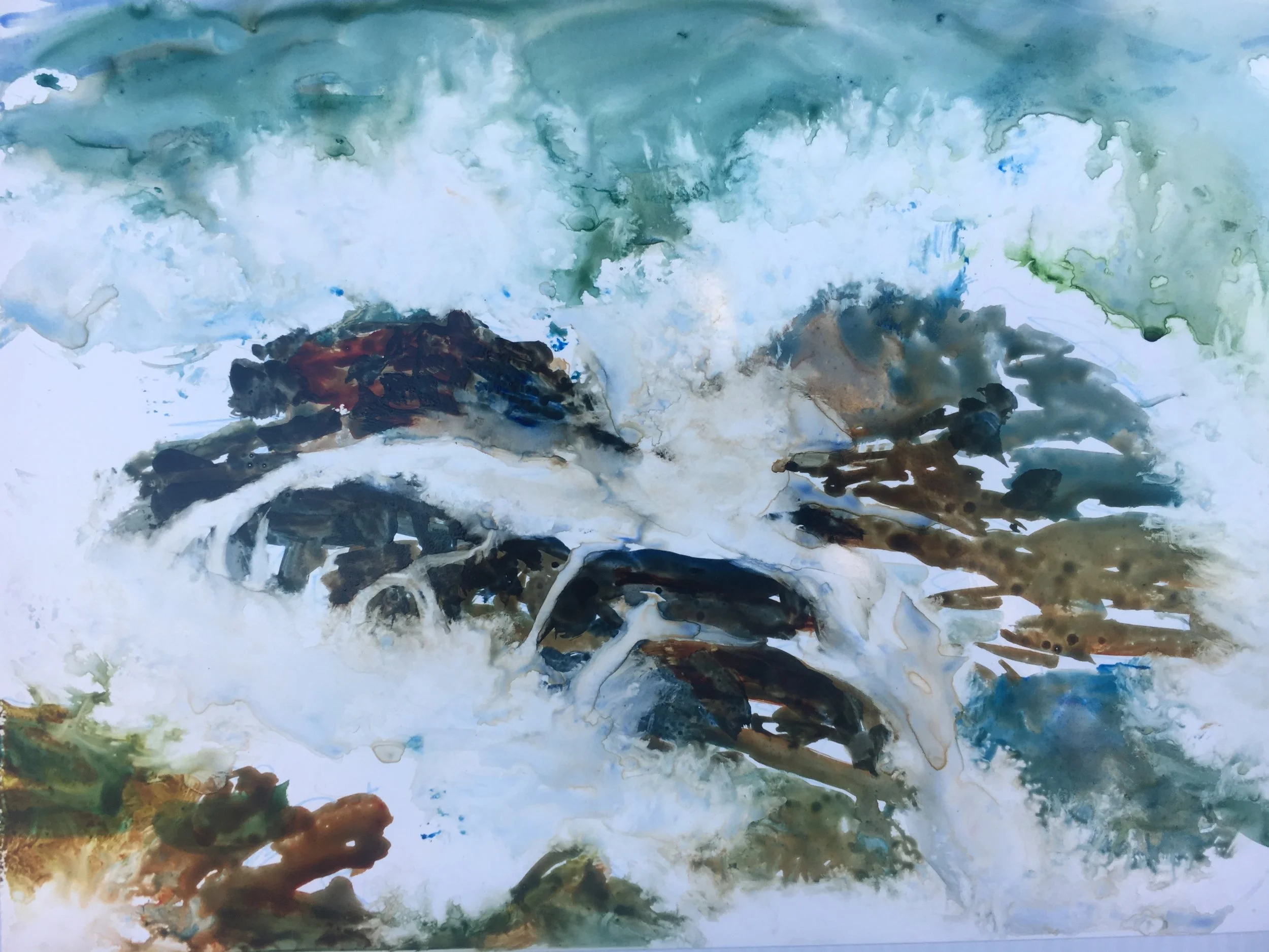 Hide Tide, Cambria- plein Air, seascape.JPG