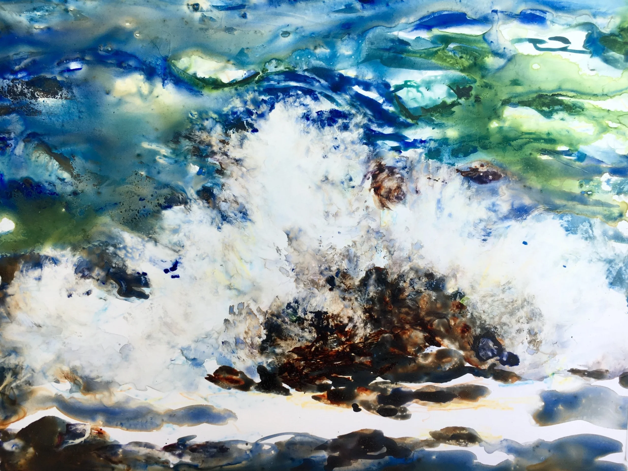 Splash, Watercolor on Yupo