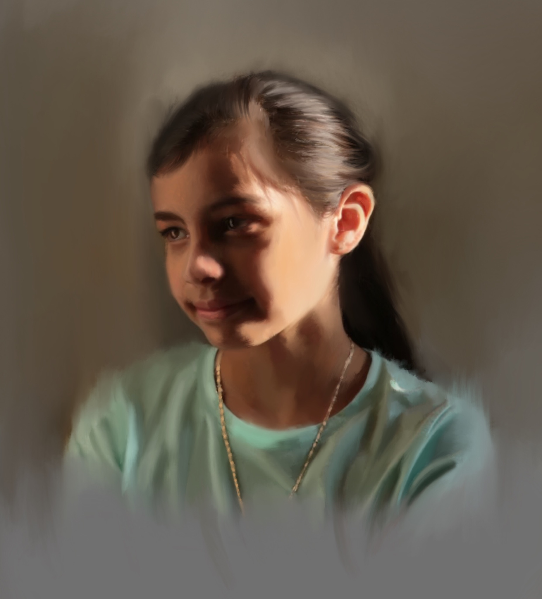 Little sister portrait