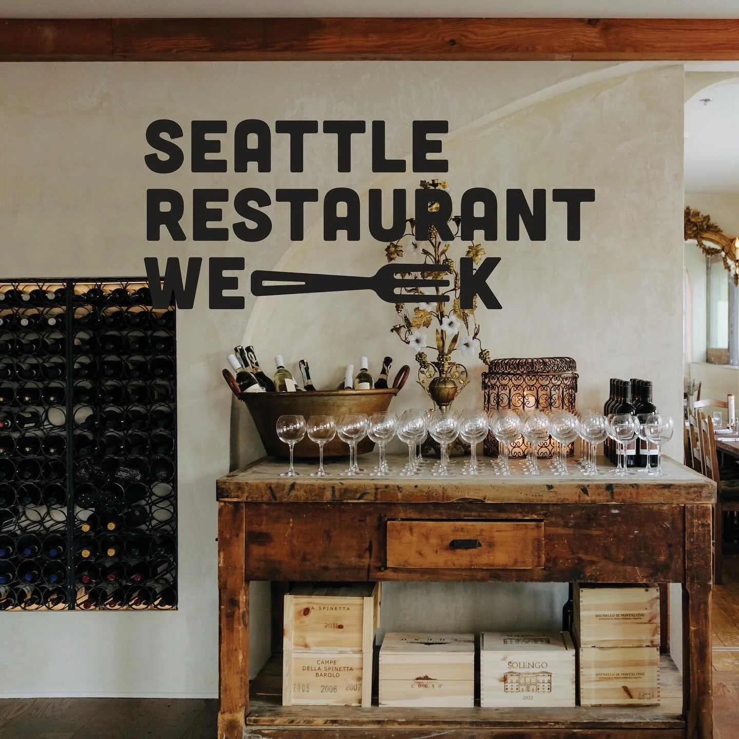 A cantinetta classic, @seattlerestaurantweek, is back this Sunday! Enjoy the $50 3-course menu in Bellevue &amp; Wallingford and a $65 4-course menu at Bar Cantinetta in north Capitol Hill. This is your sign to be cozy OUTSIDE of the house 😉