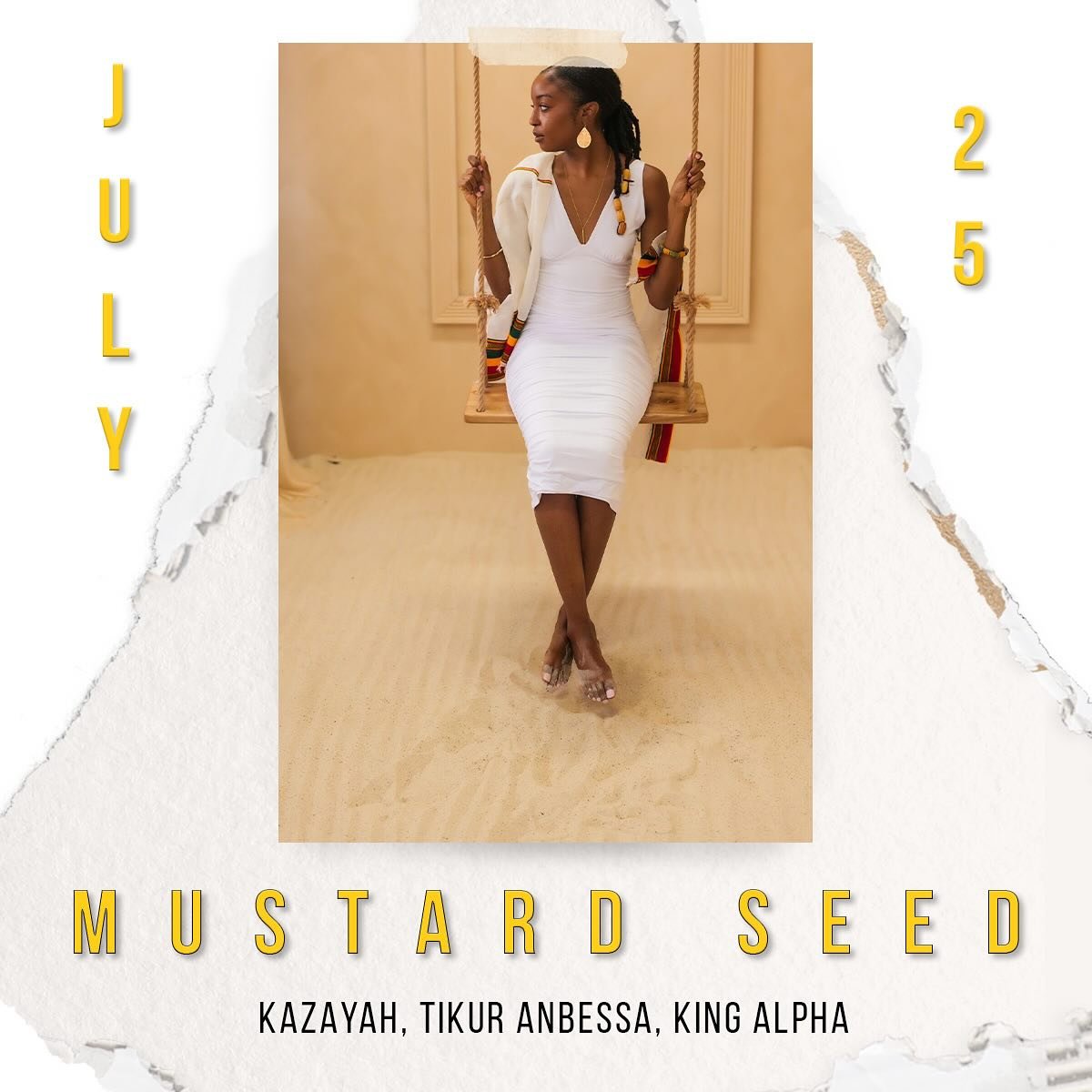 🎶 Kazayah&rsquo;s Mustard Seed EP &ndash; Drops July 25! 🚨

On July 25, @tikuranbessa presents @iamkazayah&rsquo;s Mustard Seed EP, featuring heavyweight remixes from @kingalphasoundsystem 

Expect deep one drop roots from Tikur Anbessa and steppas