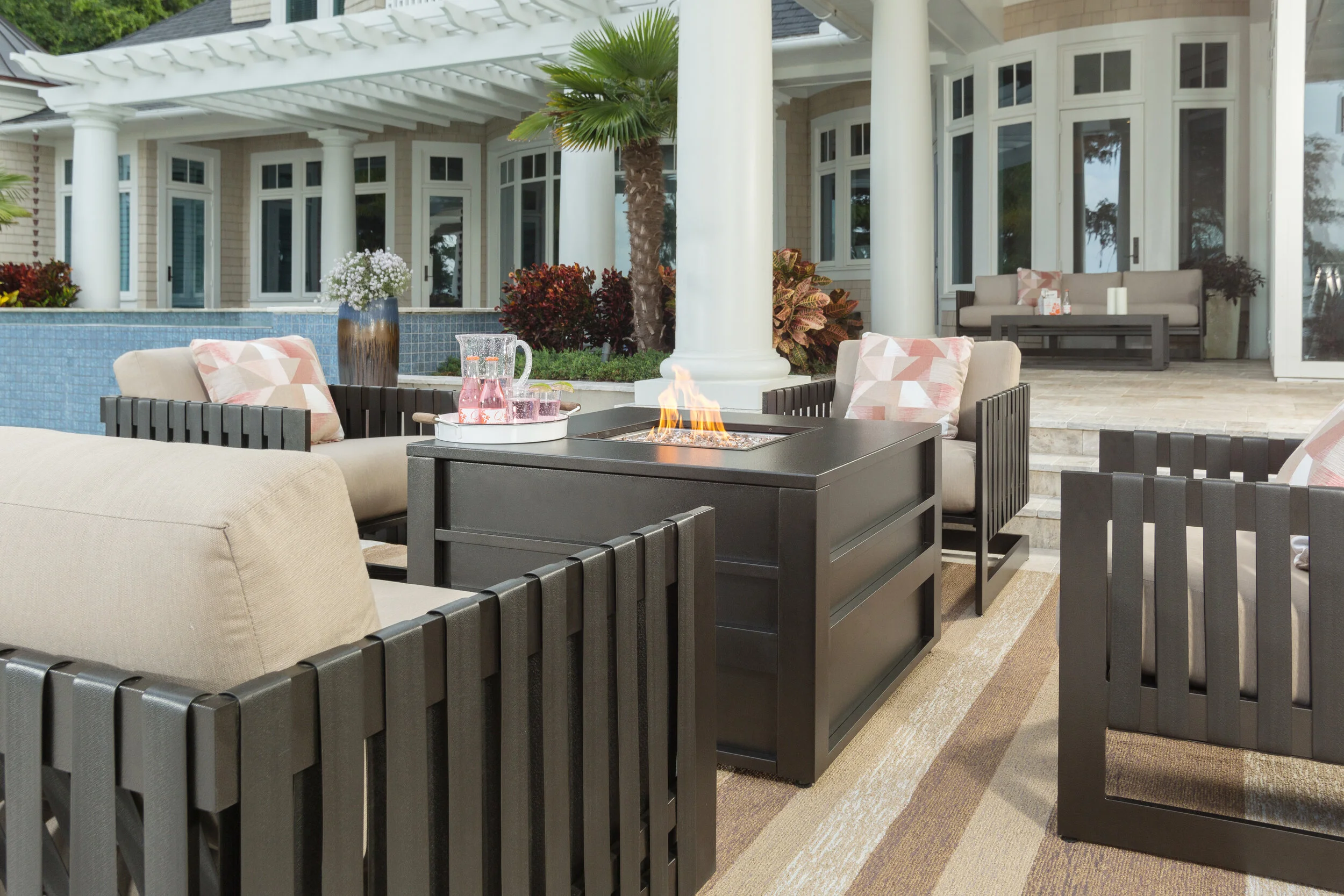 PALERMO SQUARE FIRE TABLE NOW $897 WAS $1497