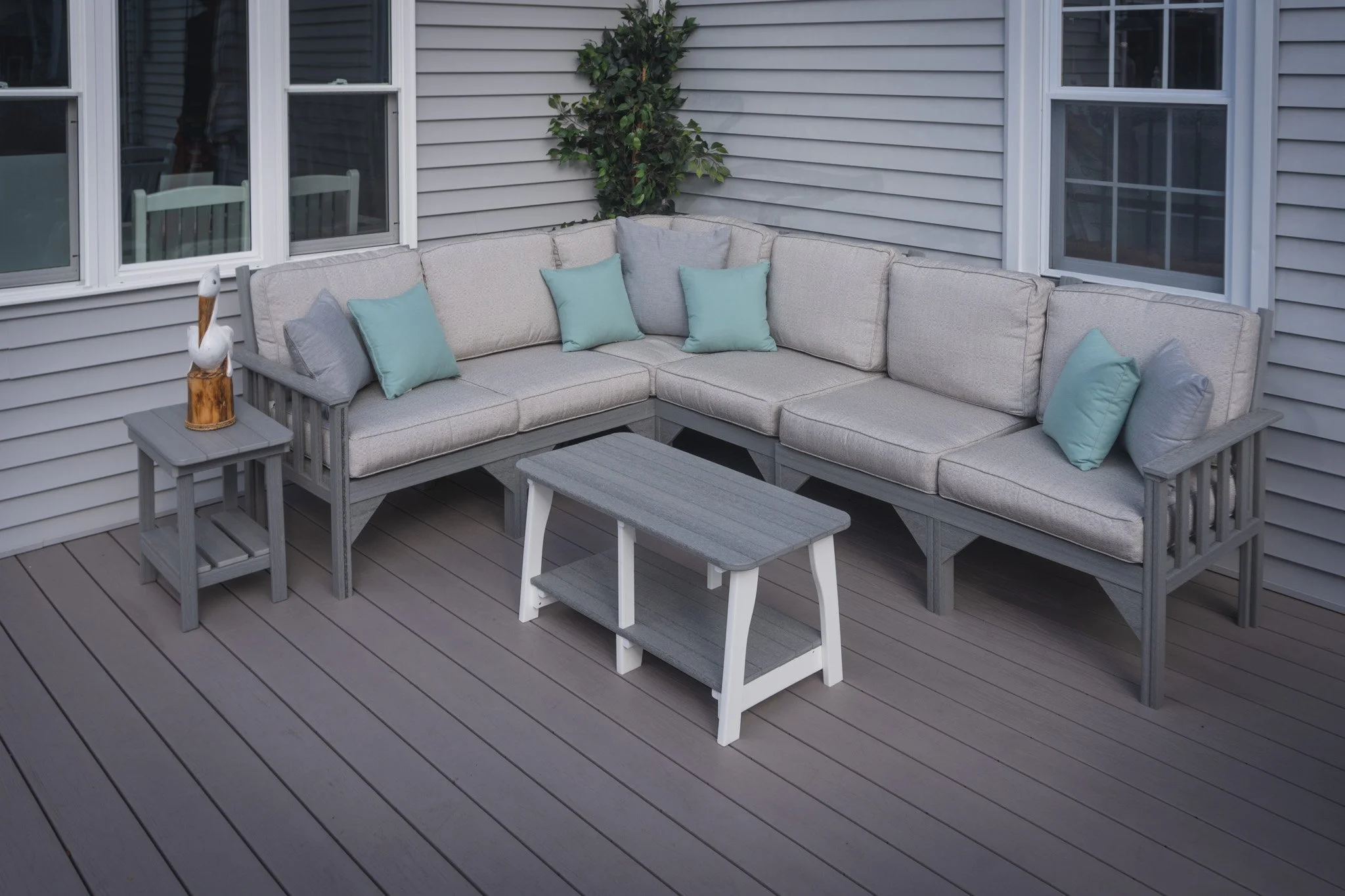 $3497 4th Cliff Sectional in Driftwood/Cast Silver