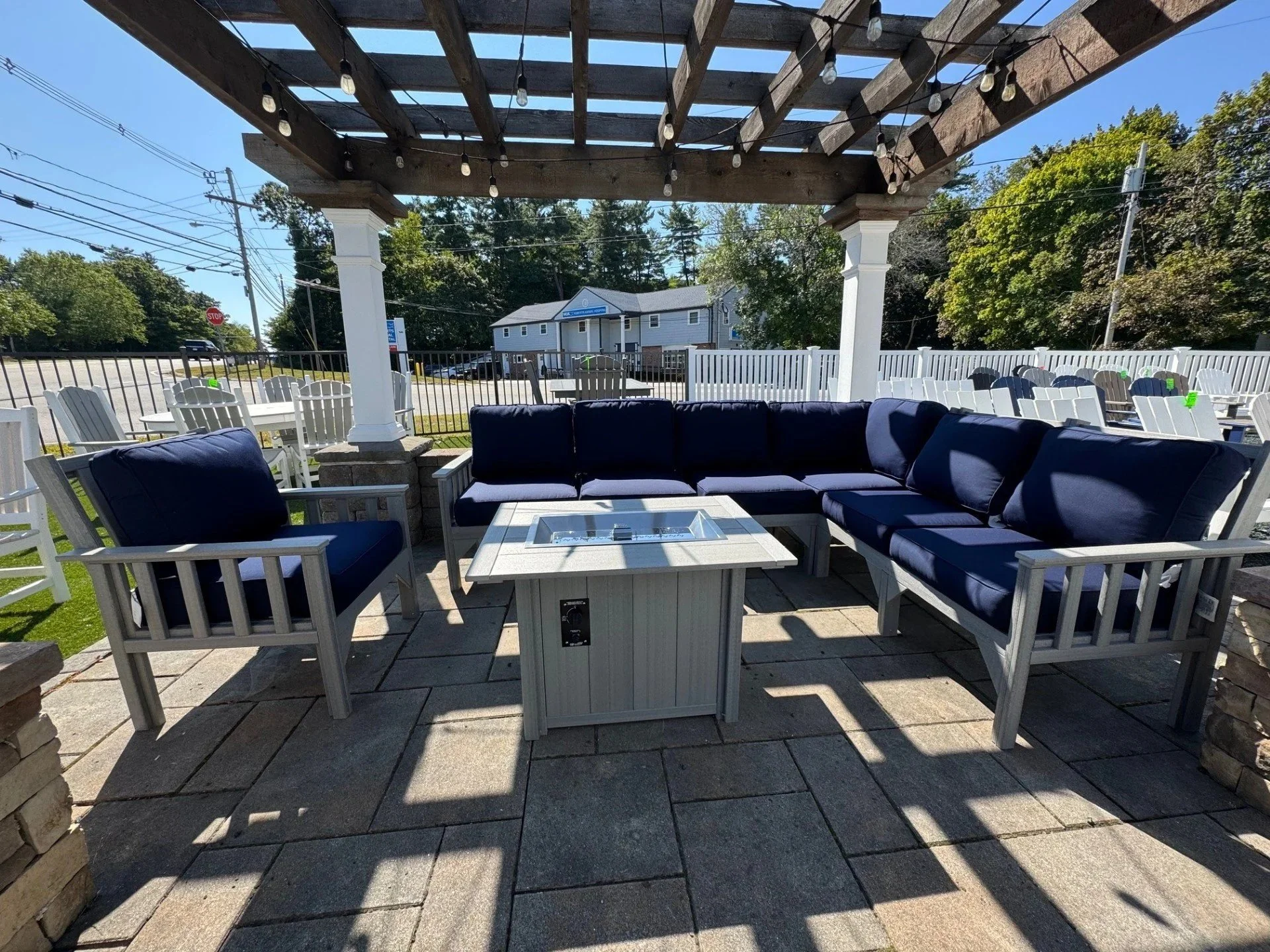 $3497 4th Cliff in Driftwood/Navy Sectional