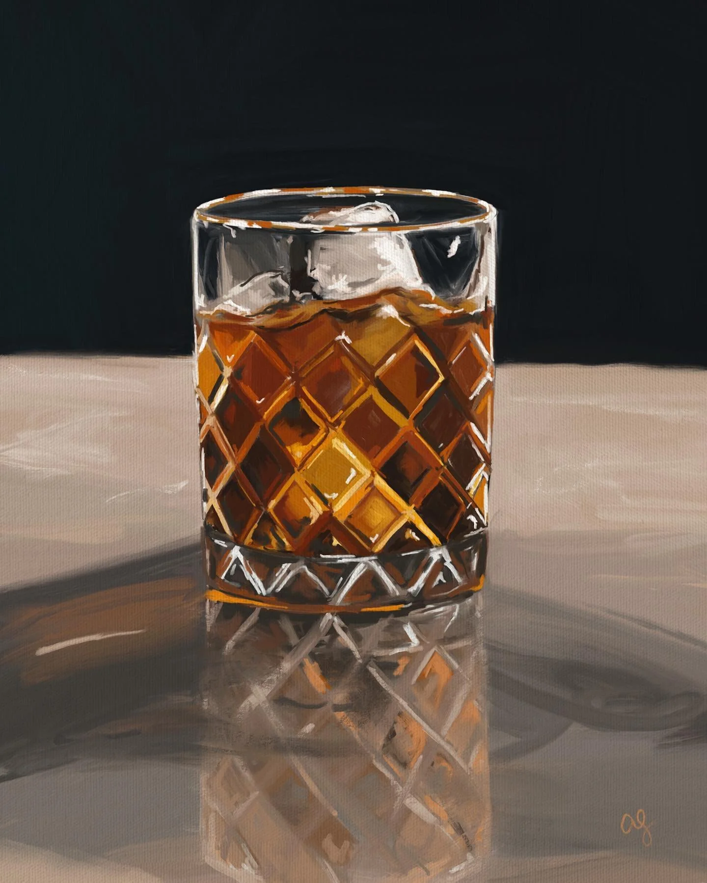 Digital oil painting 🖼️ 

#procreateapp #apple #applepencil #ipadpro #ipad #digitalart #sale #etsy #shop #prints #custom #artist #painter #dryjanuary #create #designer #love #alcohol #drink