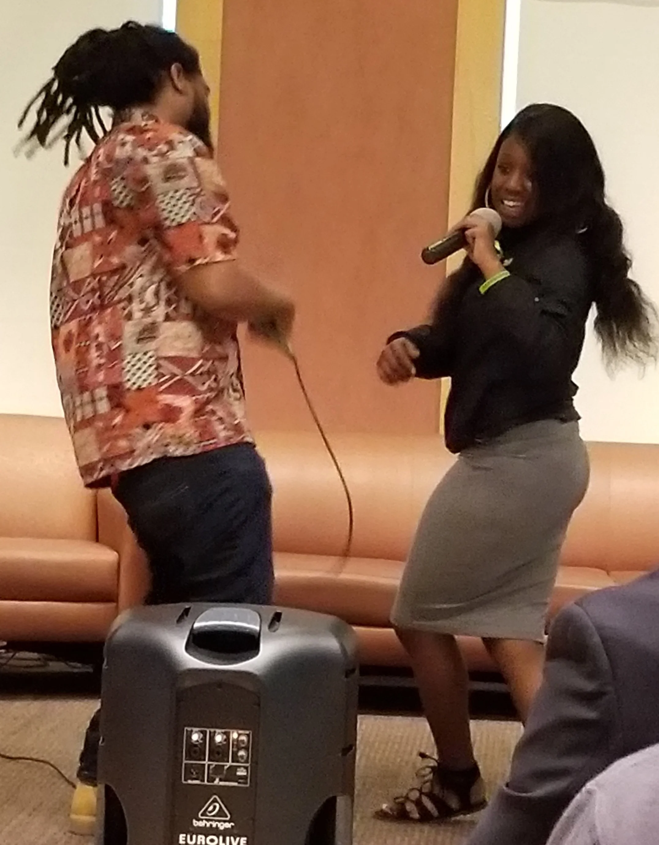 R.A. and YA performing together at SRJC in April 2018
