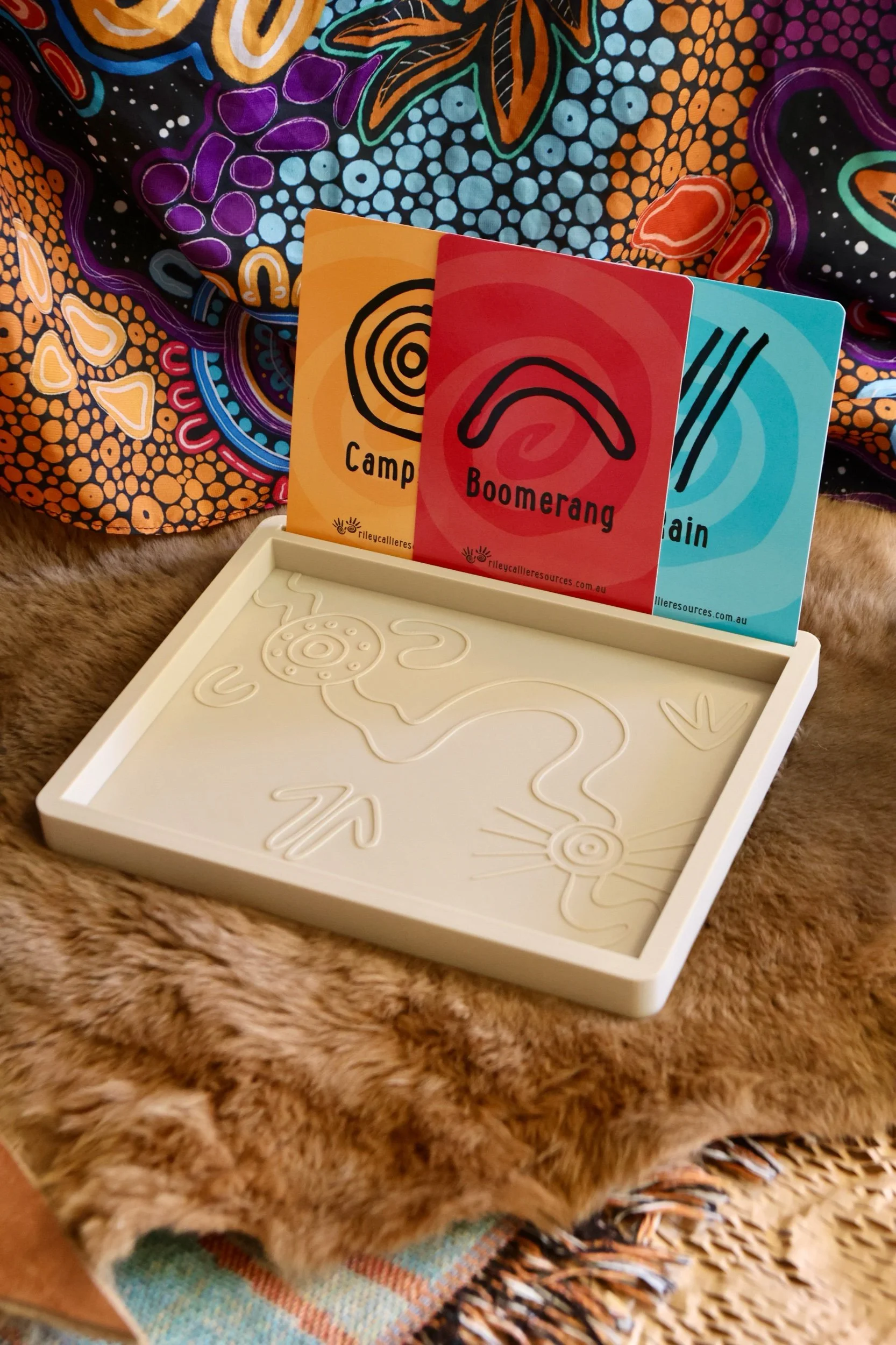 Aboriginal Symbols Tracing Tray
