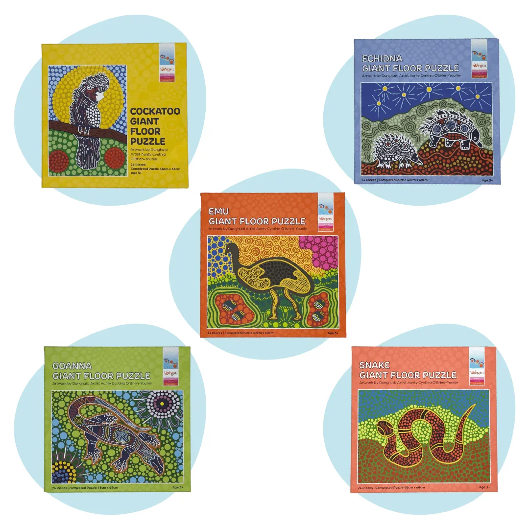 wingaru-aboriginal-artwork-animal-giant-floor-puzzle-collection.webp