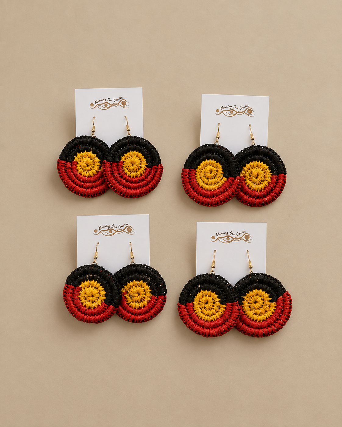 Aboriginal Flag Earrings