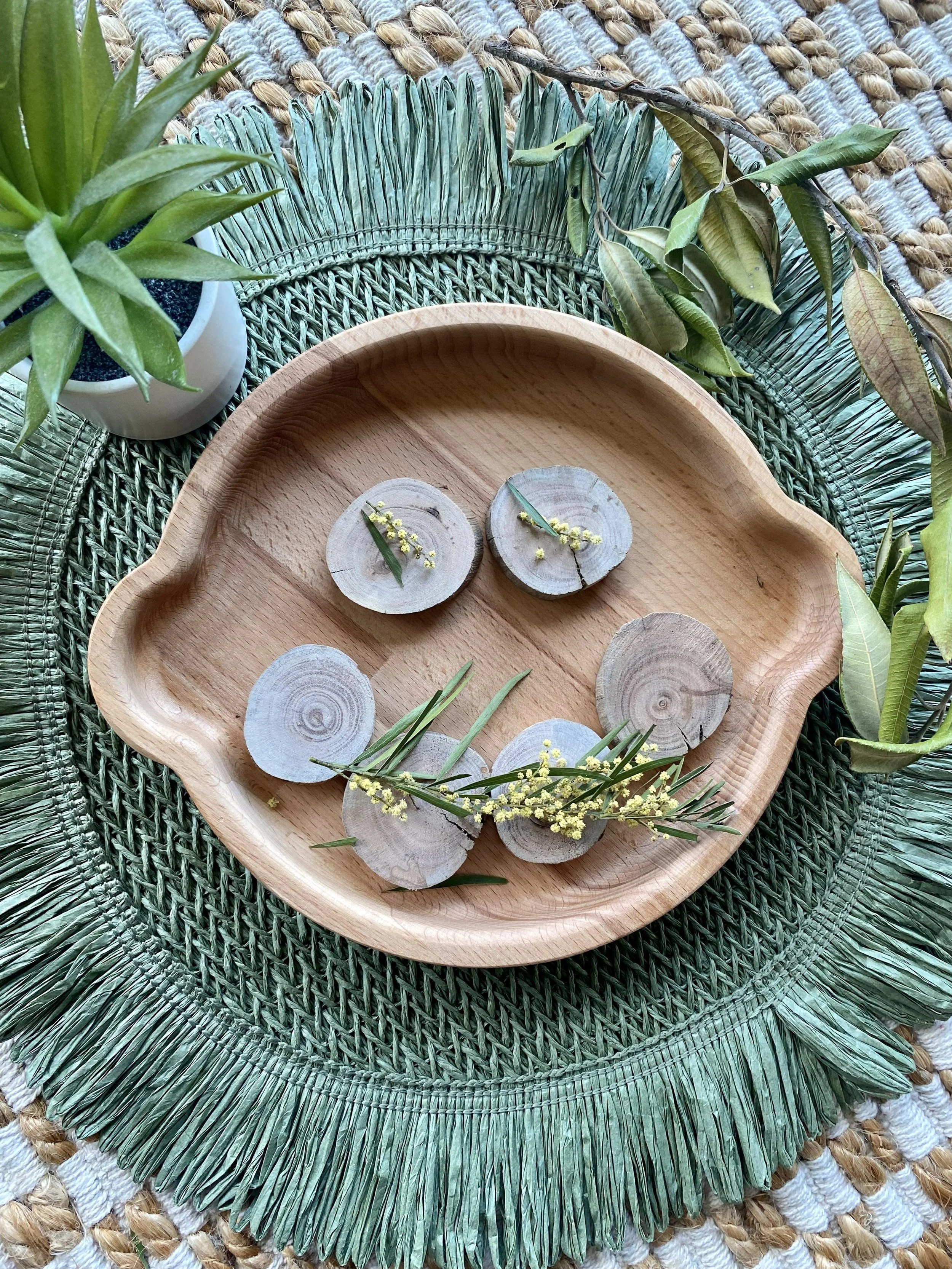 Wooden Face Tray