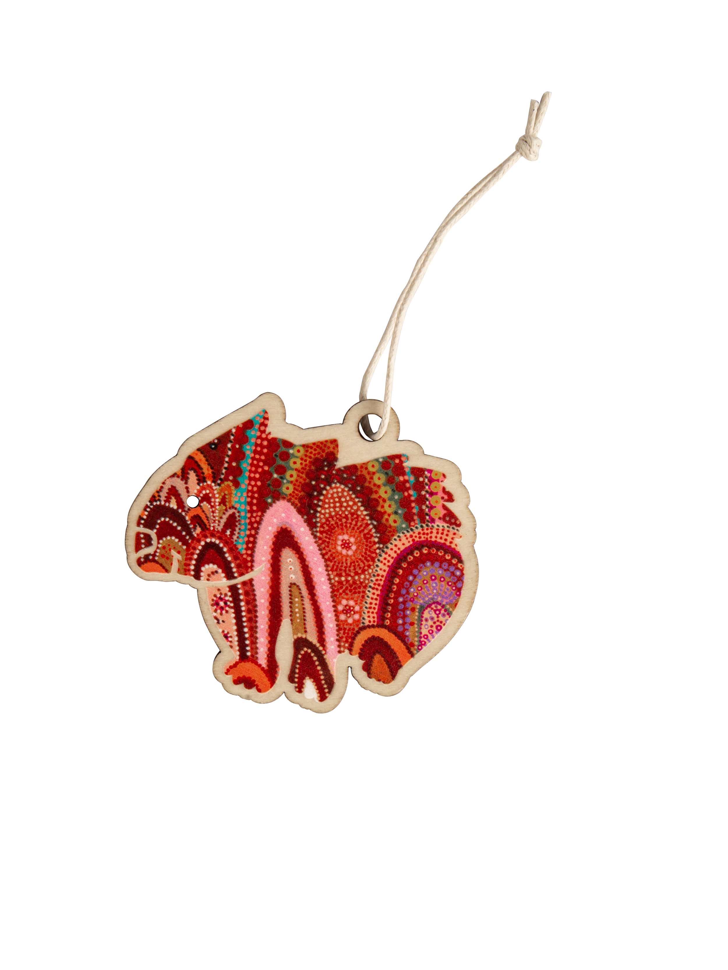 Aboriginal Christmas Wombat Decoration Home