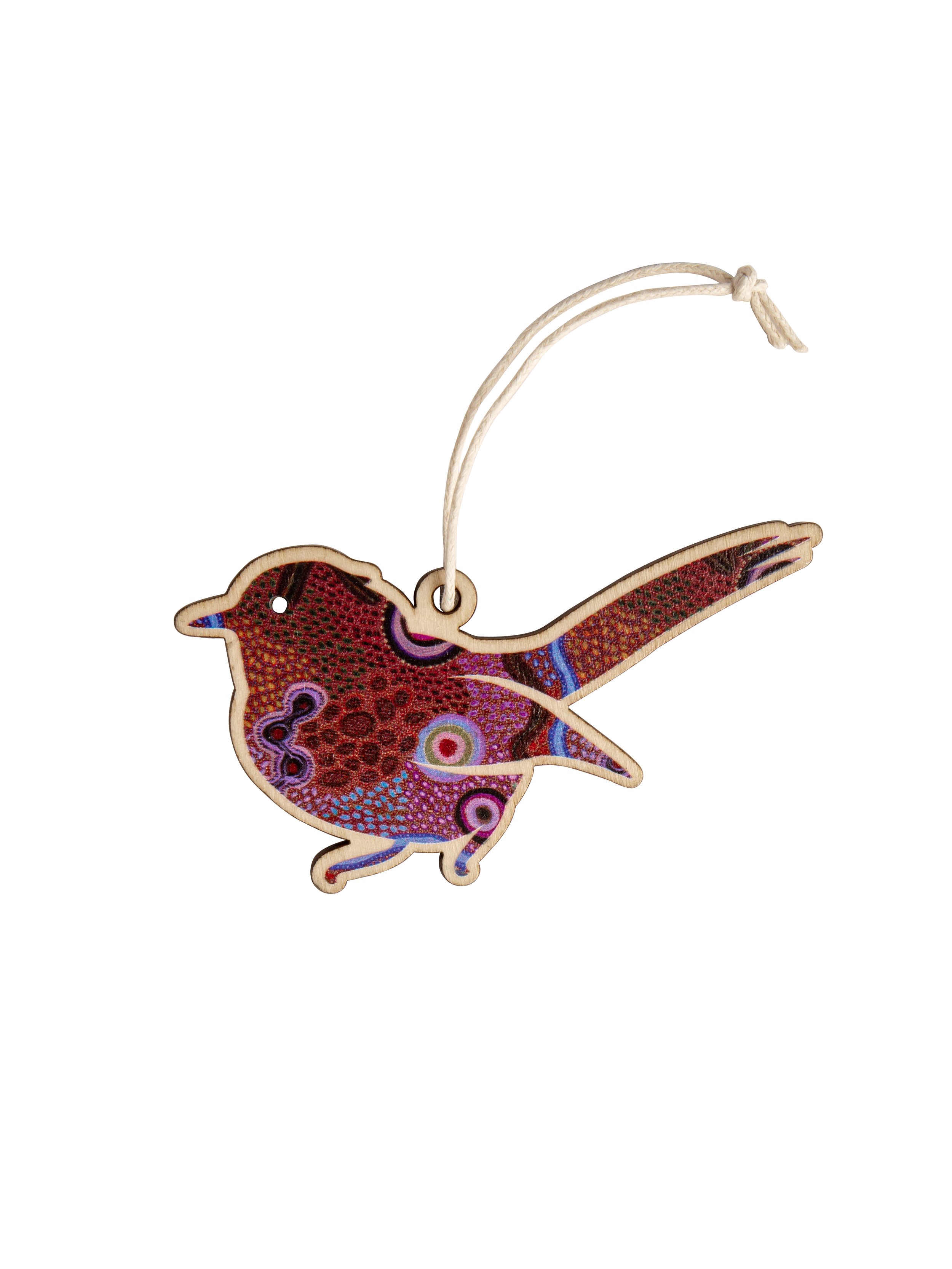 Aboriginal Christmas Blue Wren Decoration Our Country