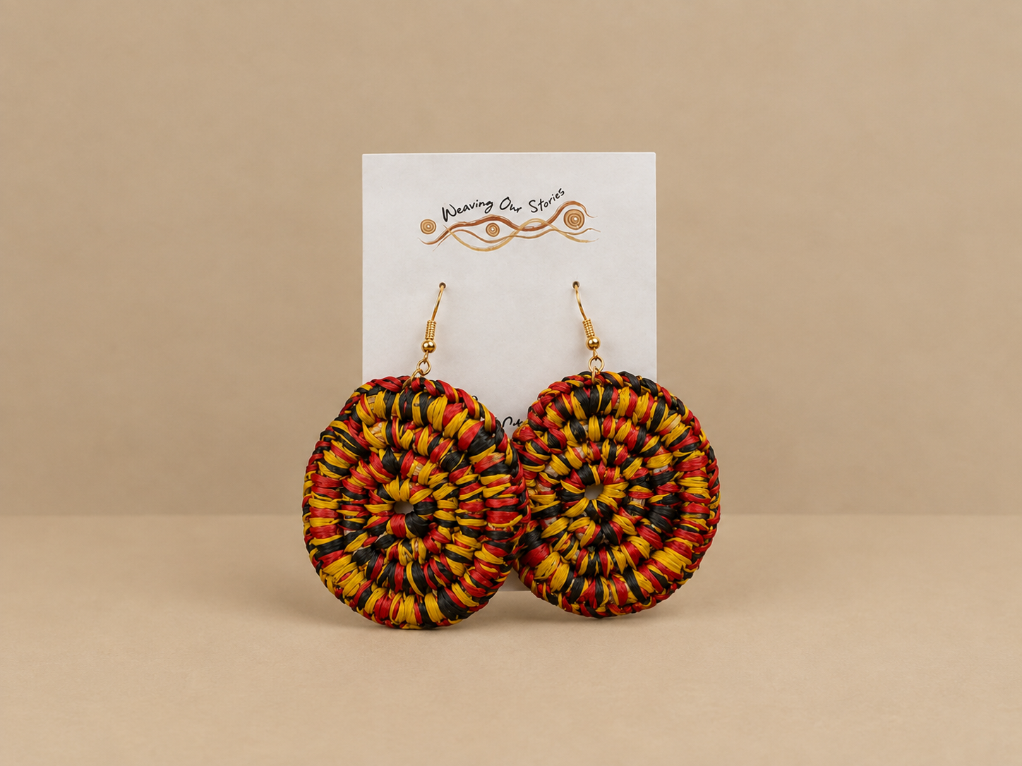 Aboriginal Flag Earrings 2