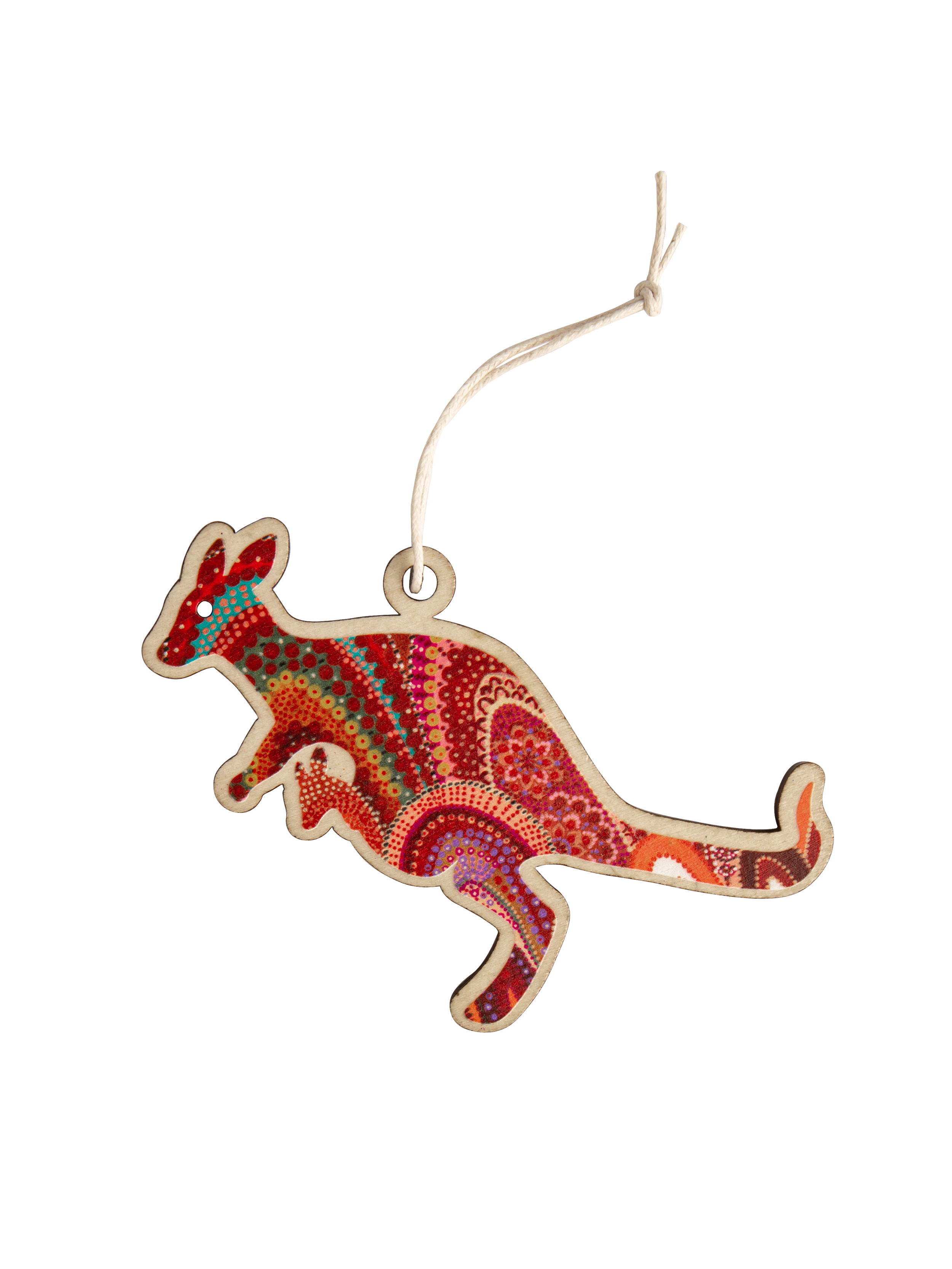 Aboriginal Christmas Kangaroo Decoration Home
