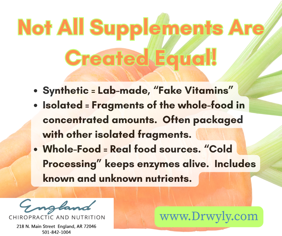 Whole Food Supplements vs. Synthetics: Why the Difference Matters